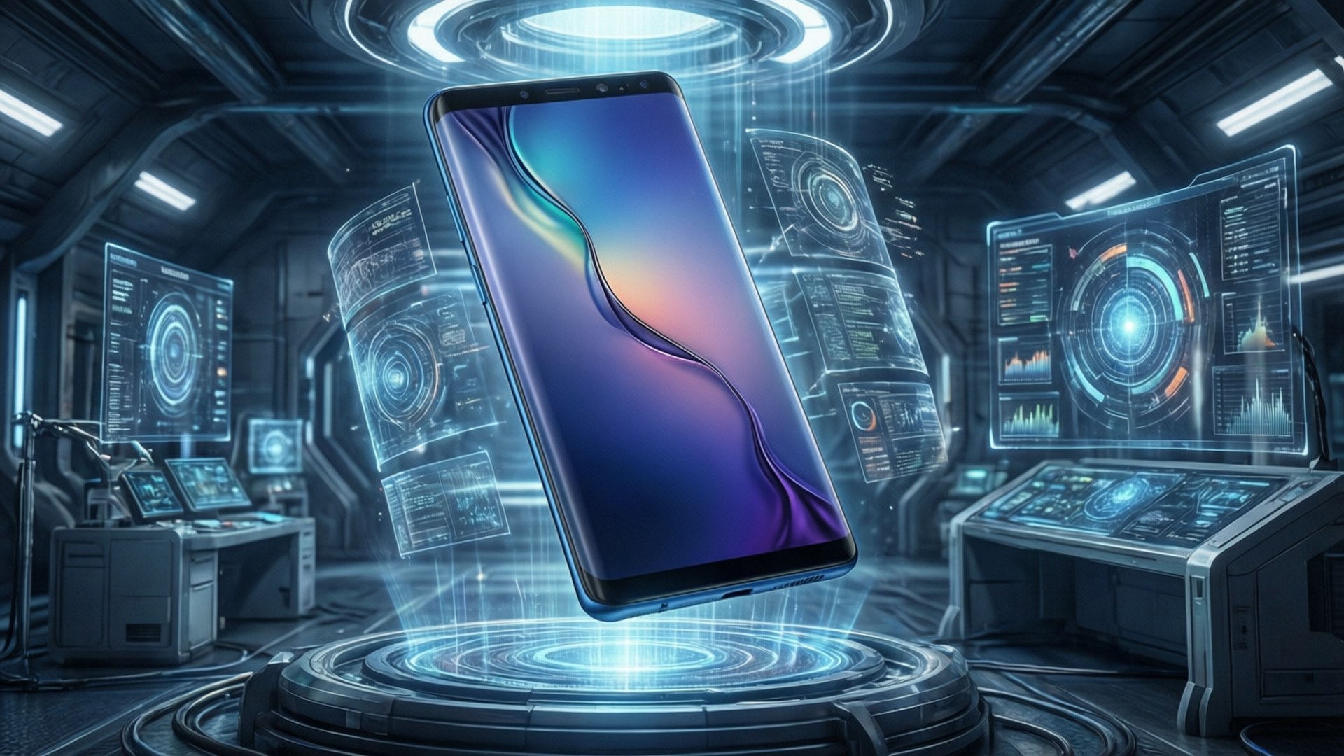 Galaxy S10 Laborator Tech Fundal
