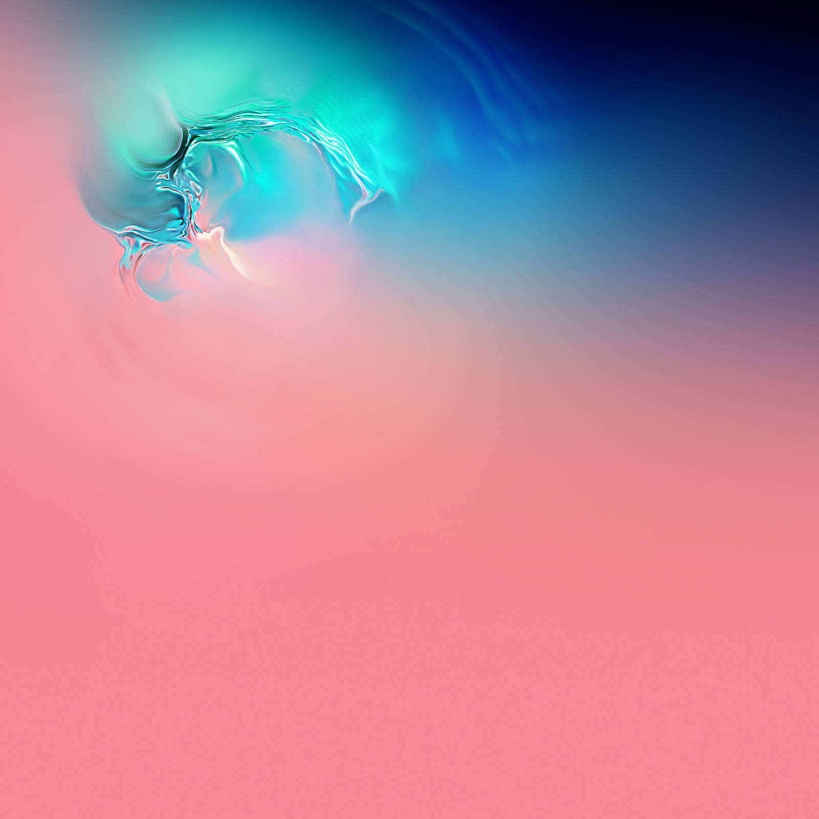 Galaxy S10 Roz Peste Albastru Fundal