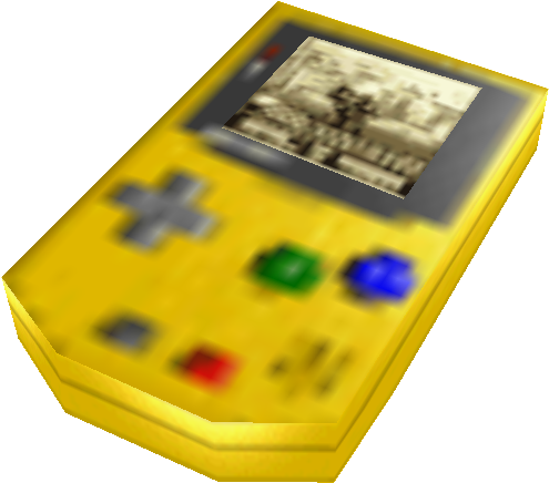 Galben Gameboy Classic Fundal Neclar Fundal