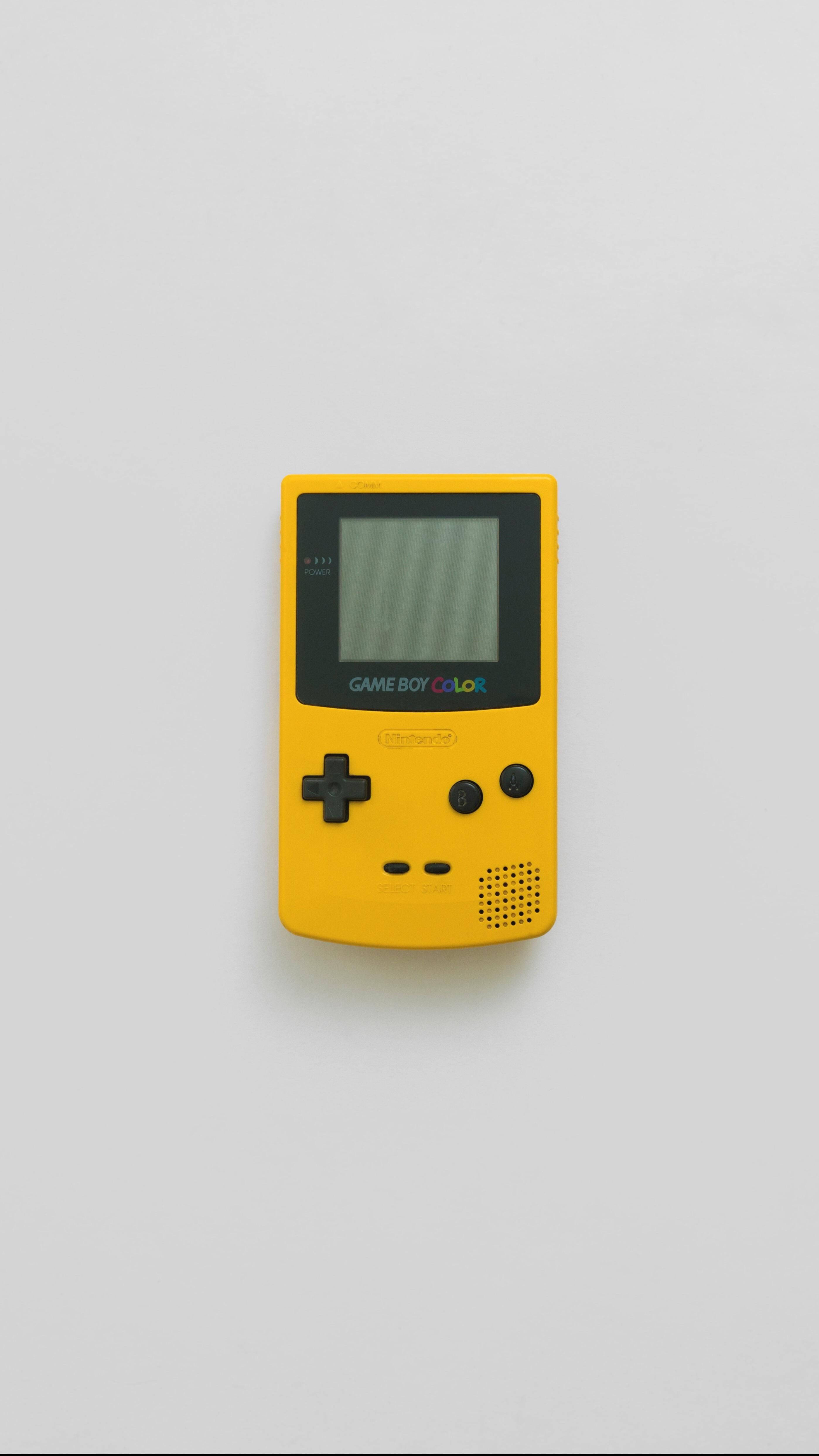 Game Boy Color galben simplu Fundal