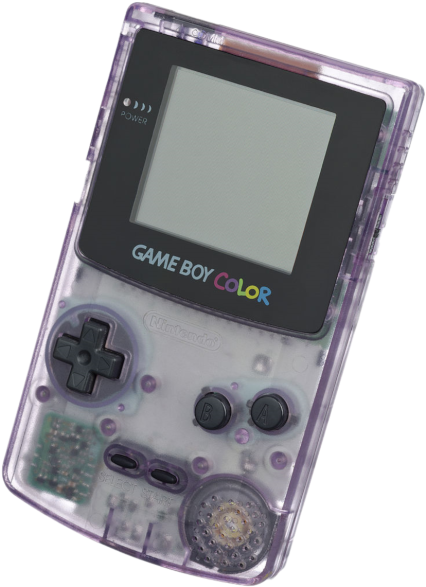 Game Boy Color Transparent Violet Fundal