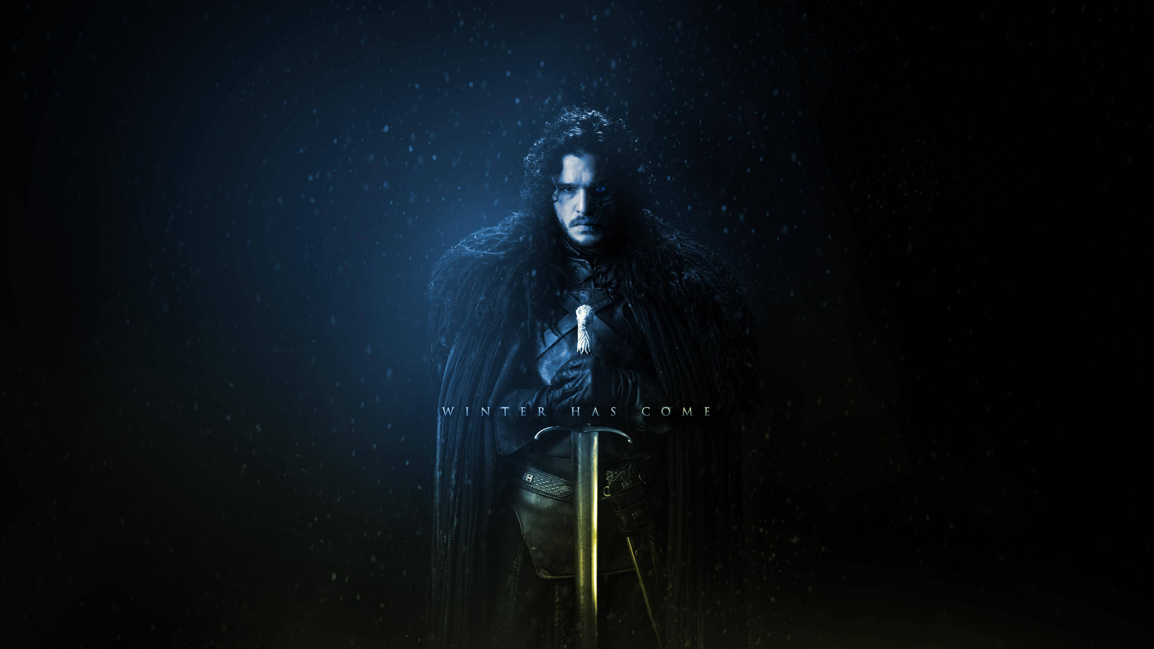 Game Of Thrones Jon Snow Winter Has Come fundal TV 4K Fundal