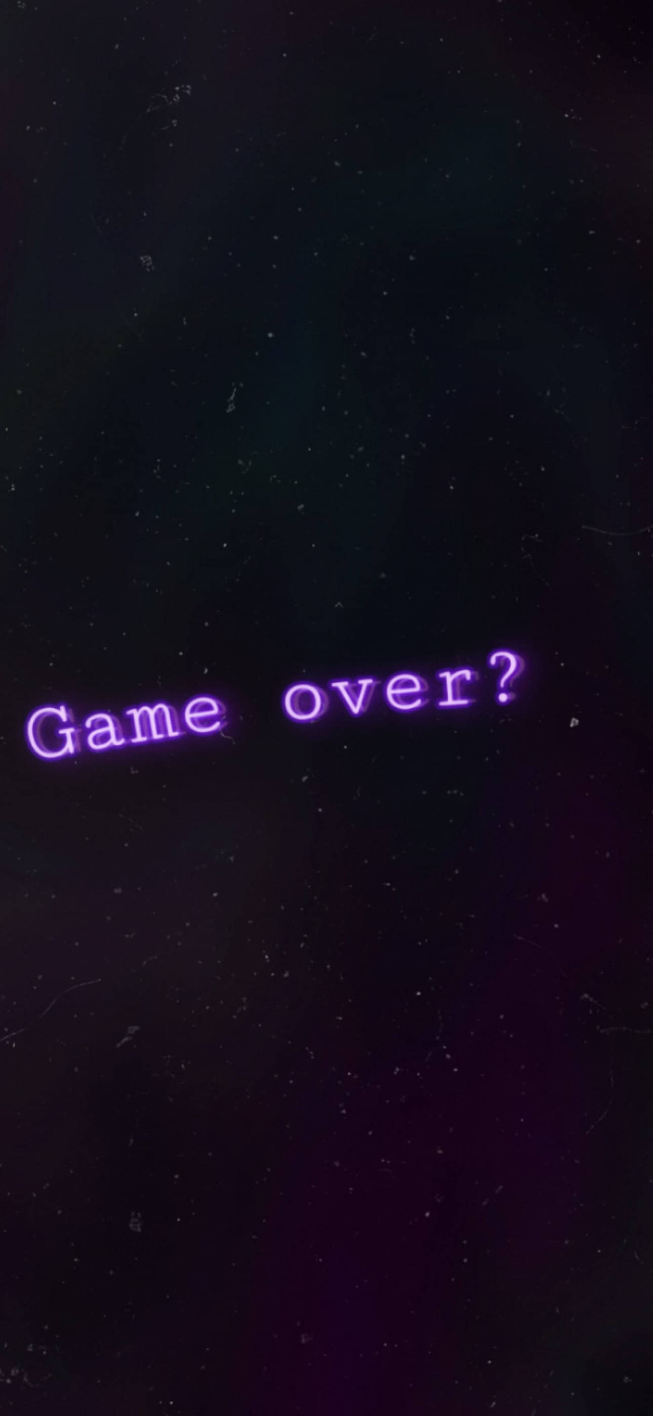 Game Over Negru și Violet Estetic Fundal