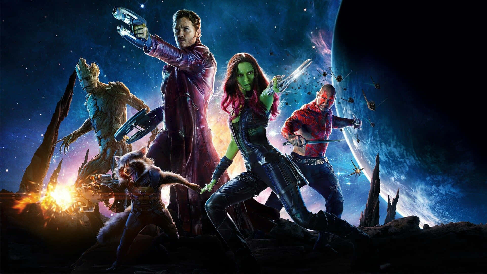 Gardienii Galaxiei MCU Fundal