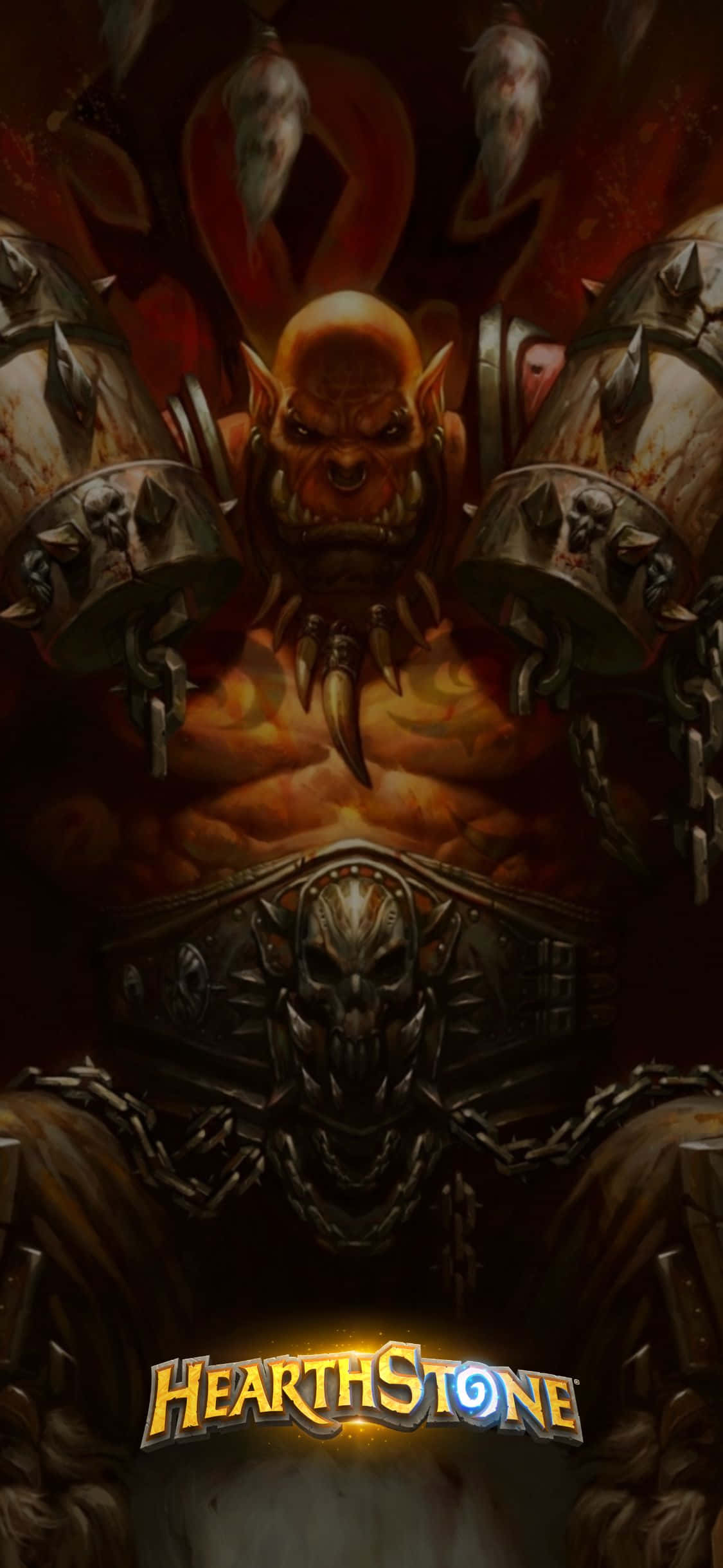 Garrosh Hellscream iPhone XS Hearthstone Fundal