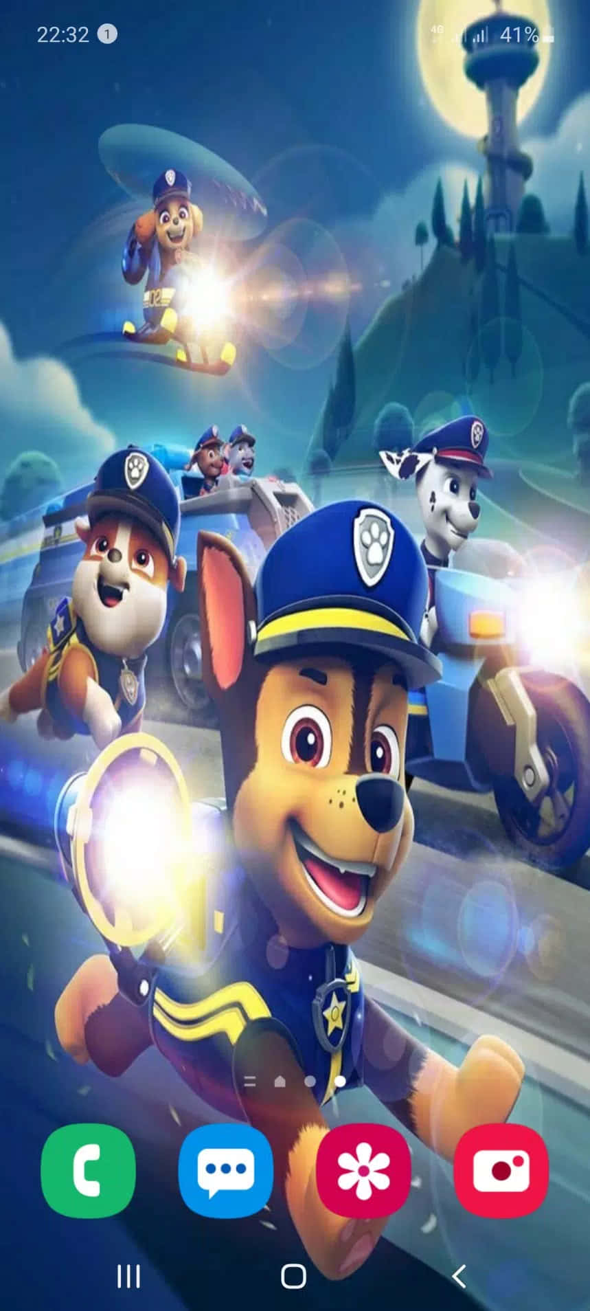 „Gata de Zbor cu Skye din Paw Patrol!” Fundal