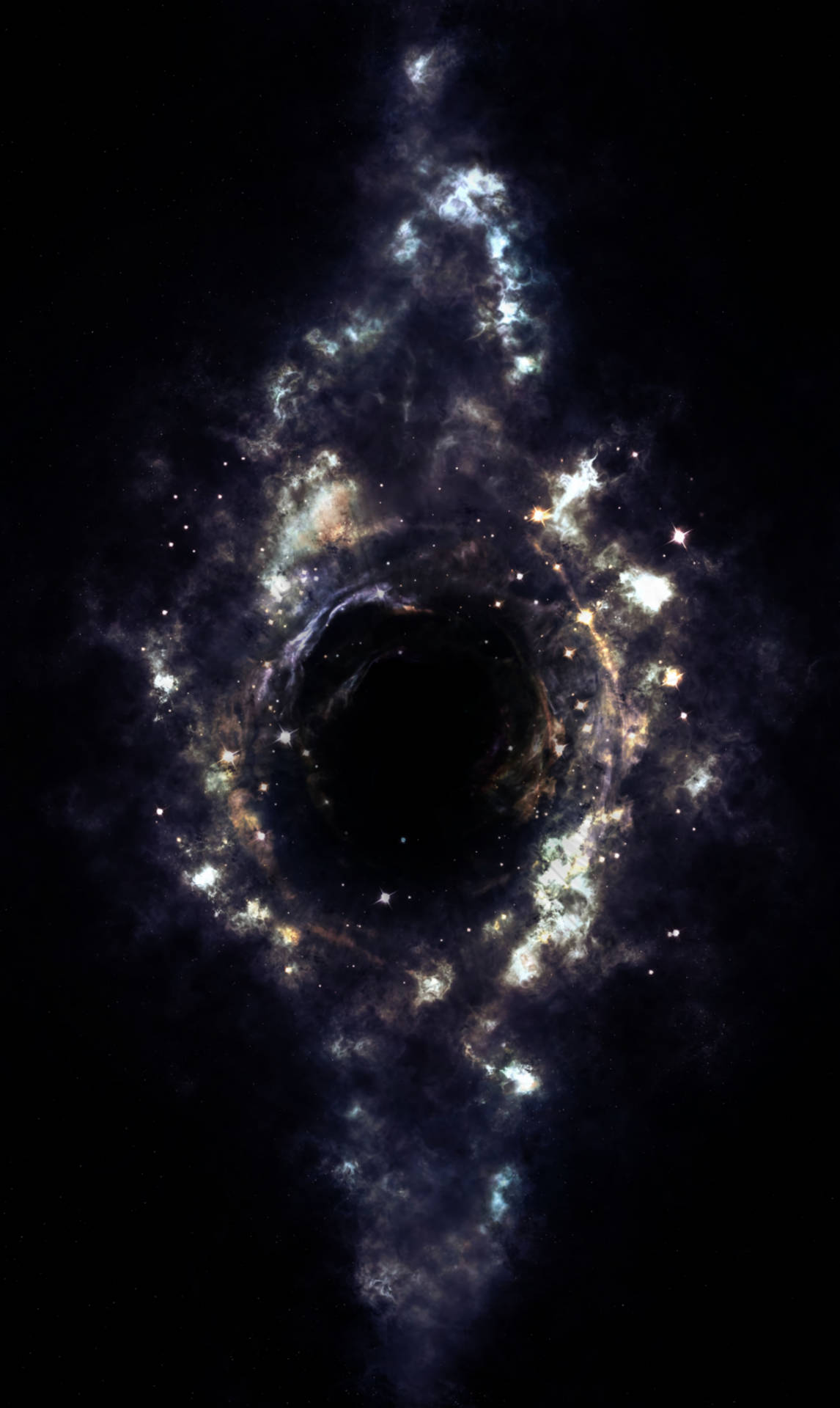 Gaură Neagră în Univers Fundal