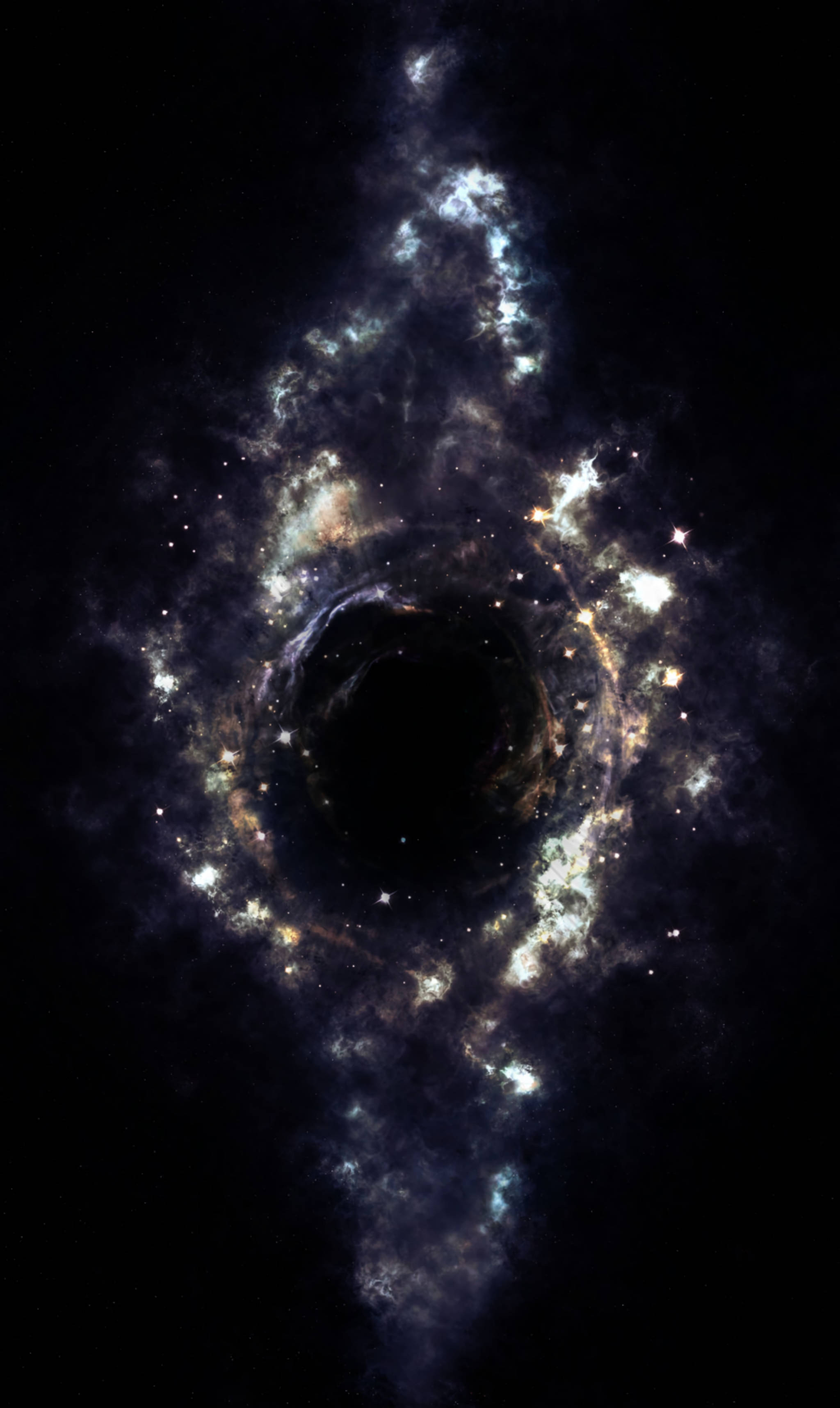 Gaură Neagră în Univers Fundal