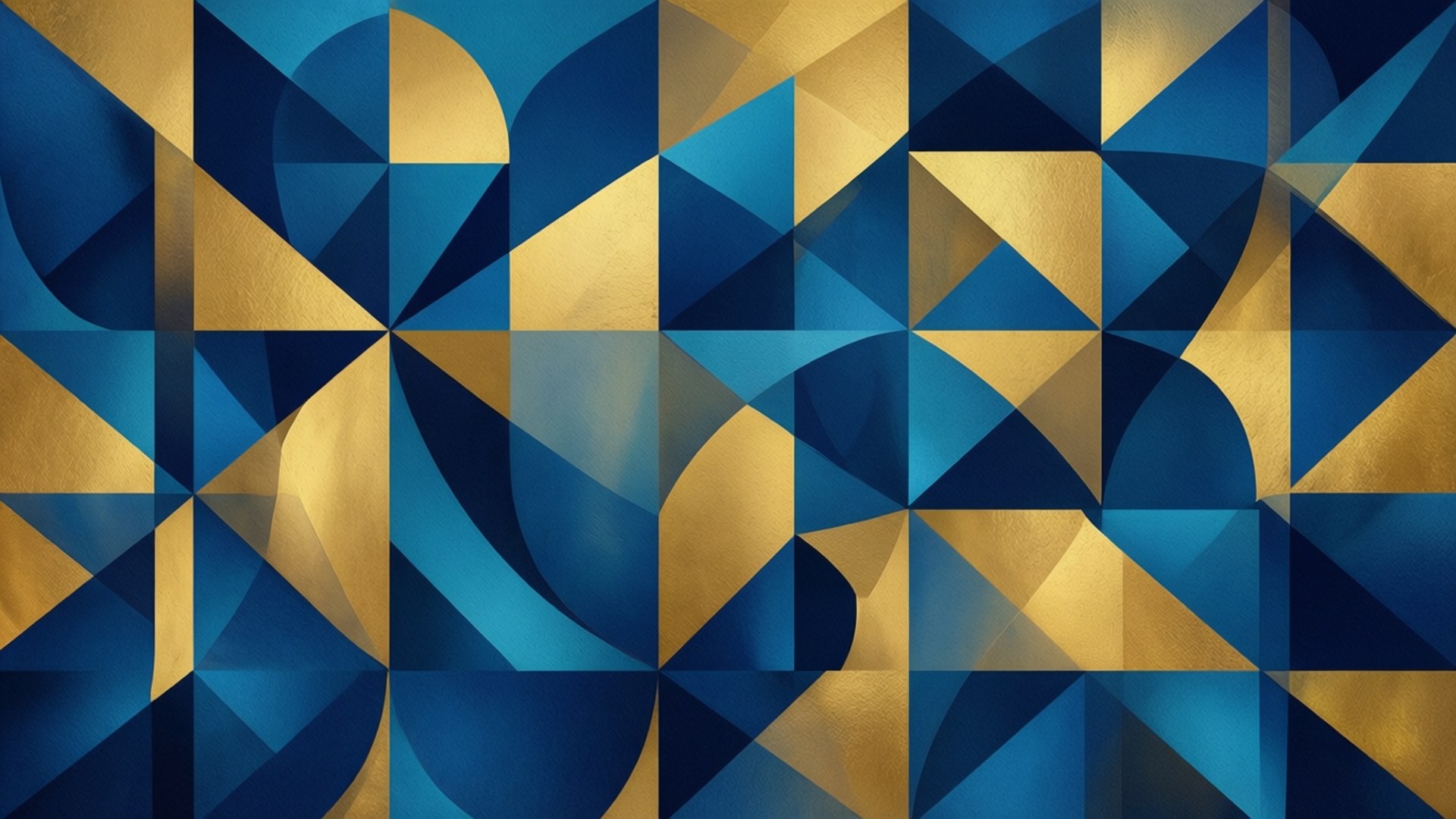 Geometrie Albastră și Aurie Fundal