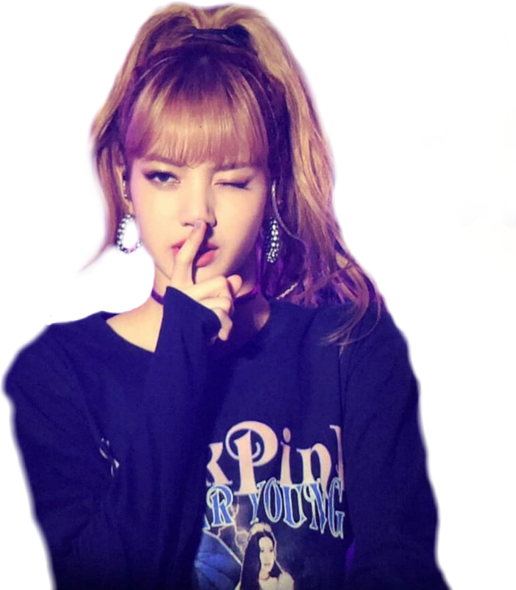 Gest tăcut al unei membre Blackpink Fundal