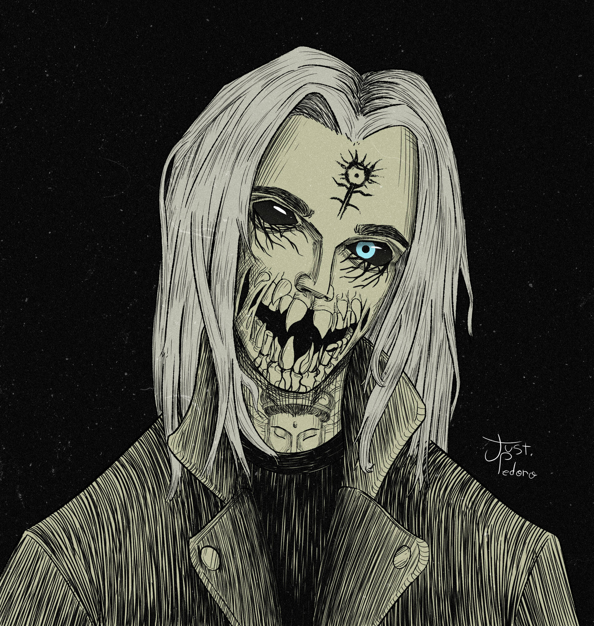 Ghostemane Dinți Monstruoși Fundal