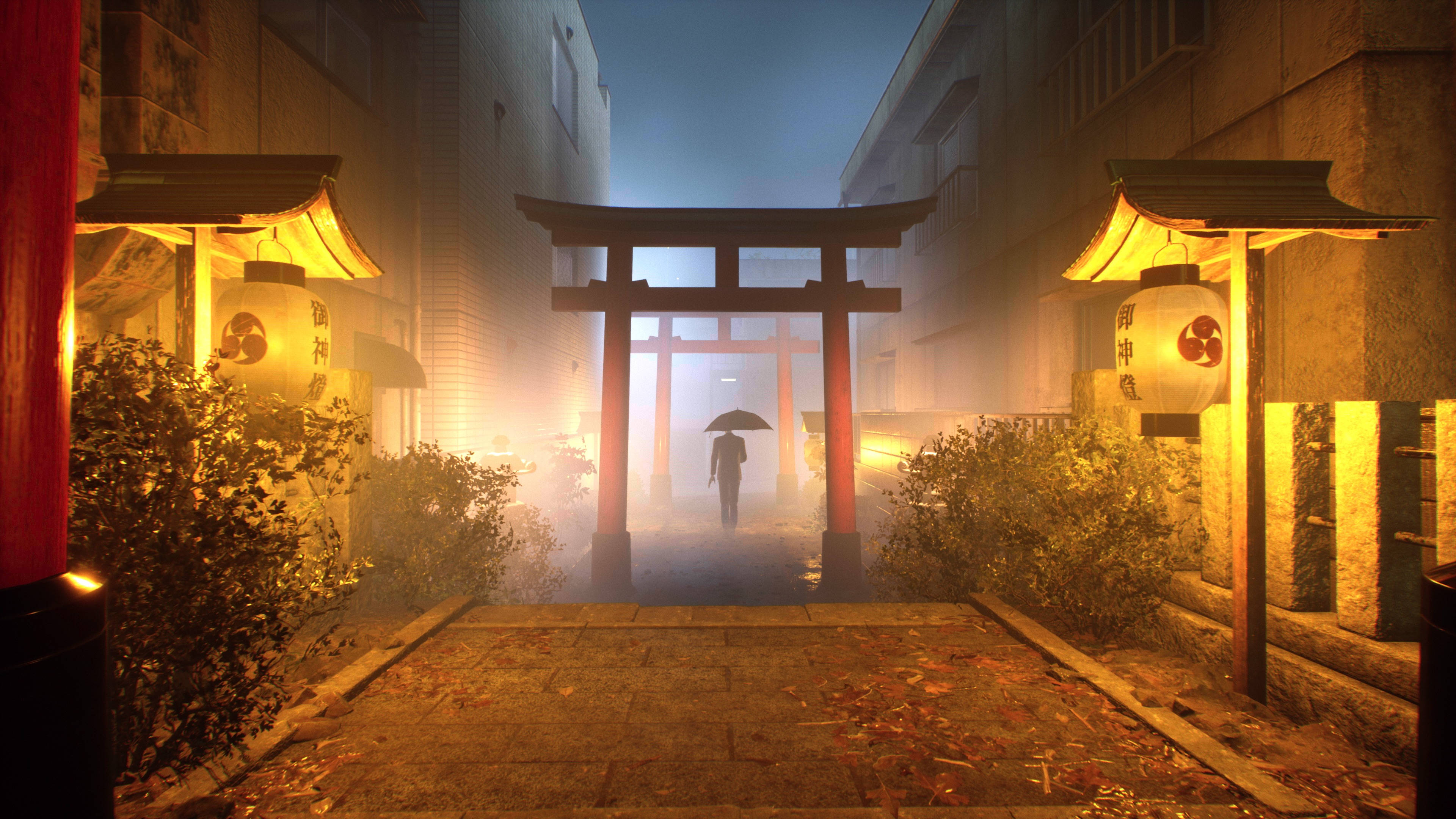Ghostwire Tokyo Galben Fundal