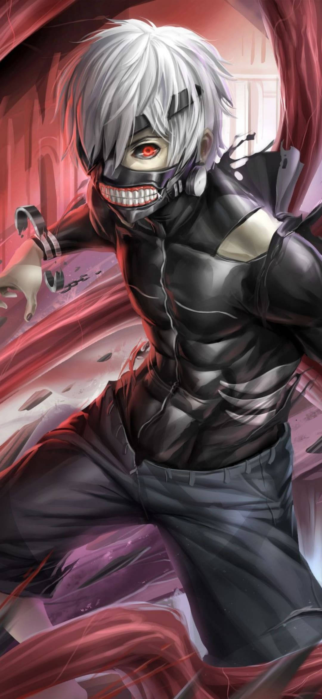 Ghoul Ken Kaneki Tokyo Ghoul fundal iPhone Fundal