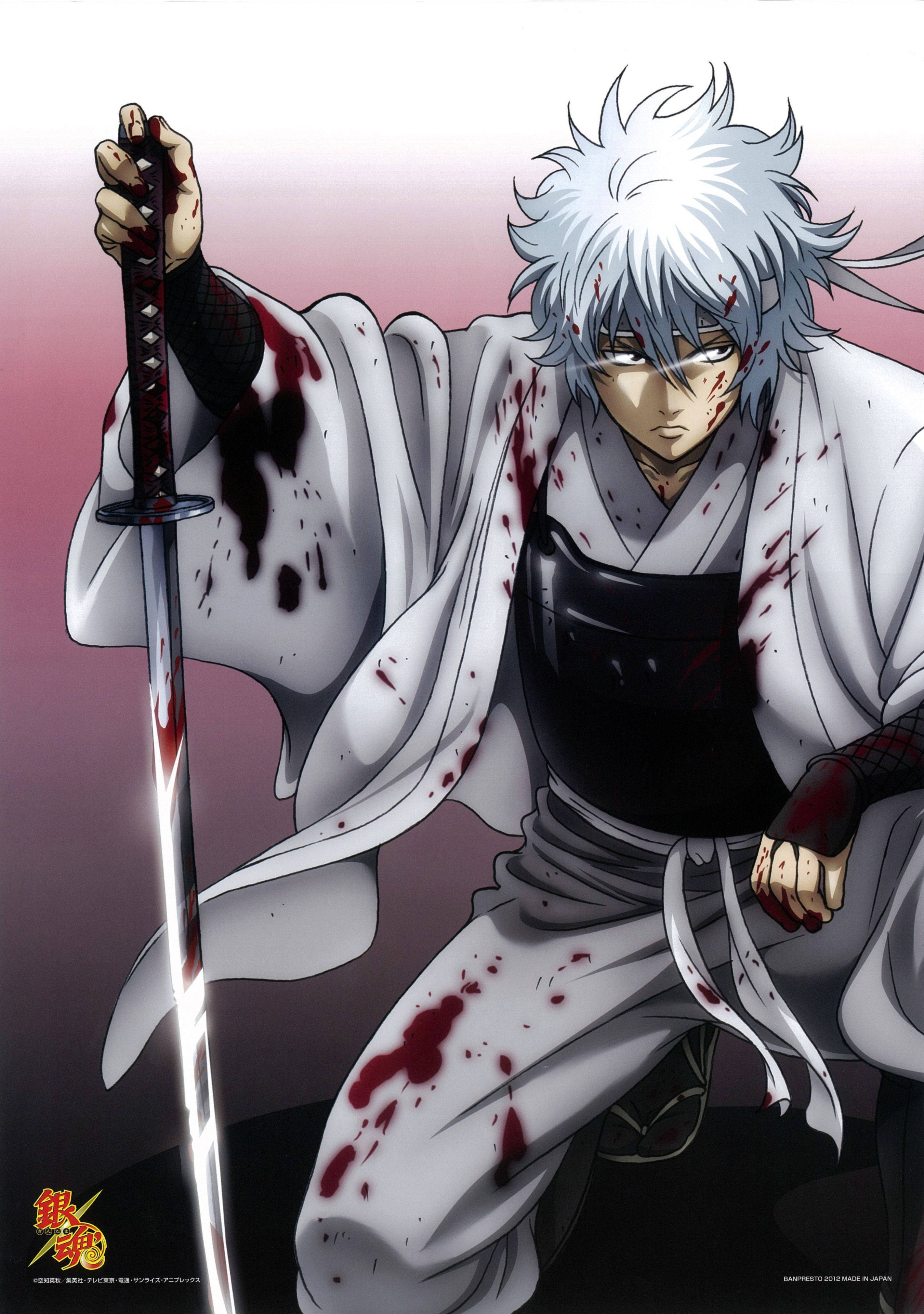 Gintama Sângeros Gintoki Îngenuncheat Fundal