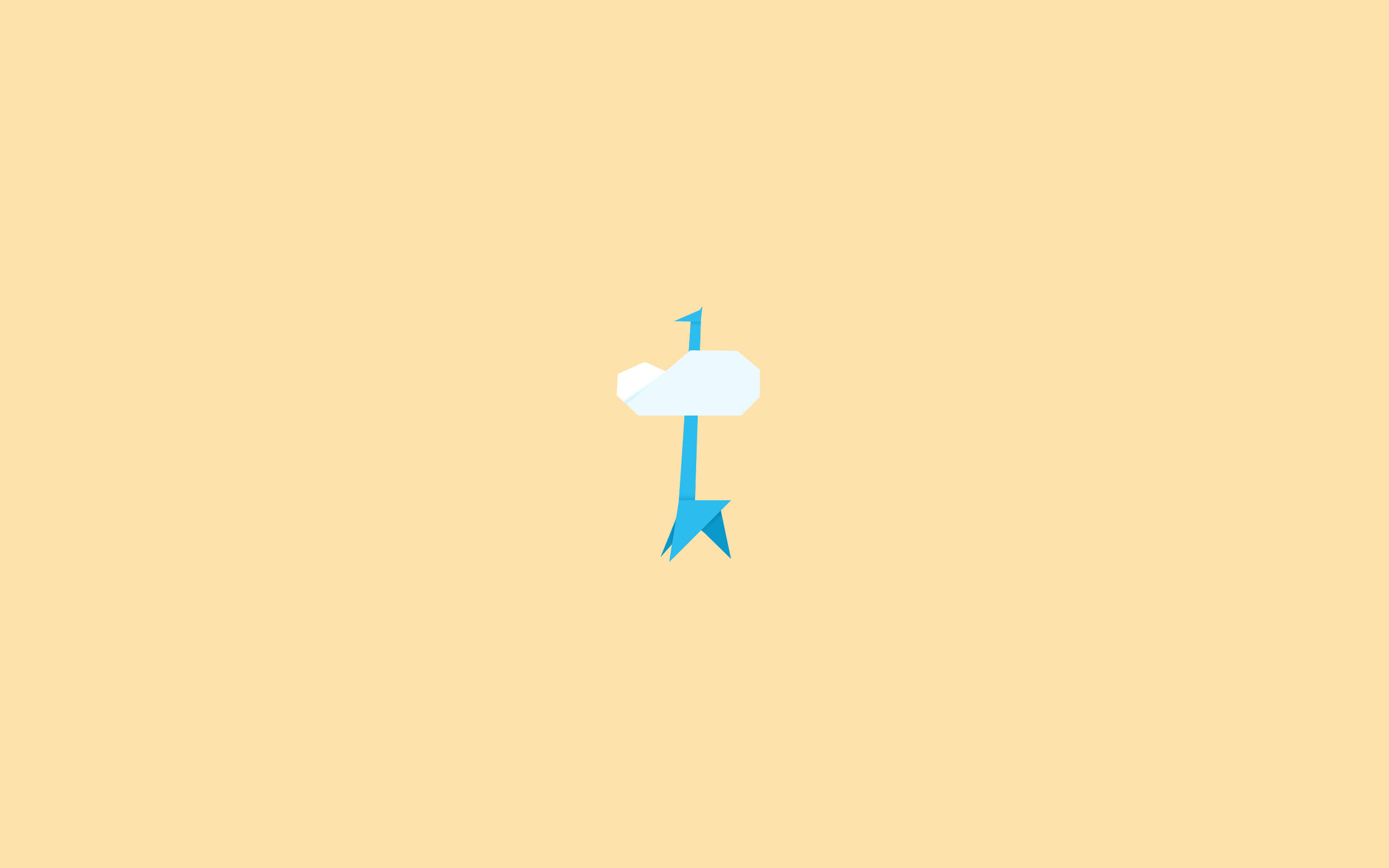 Girafă Albastră Minimalistă Fundal