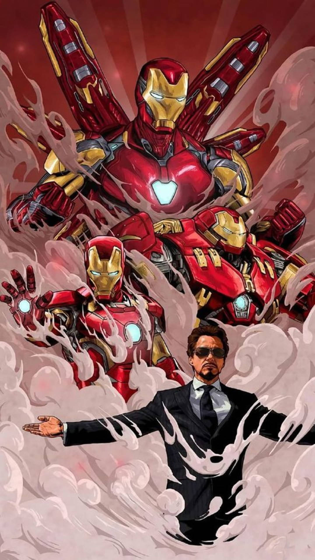 Gloriosul Tony Stark Iron Man Android Fundal