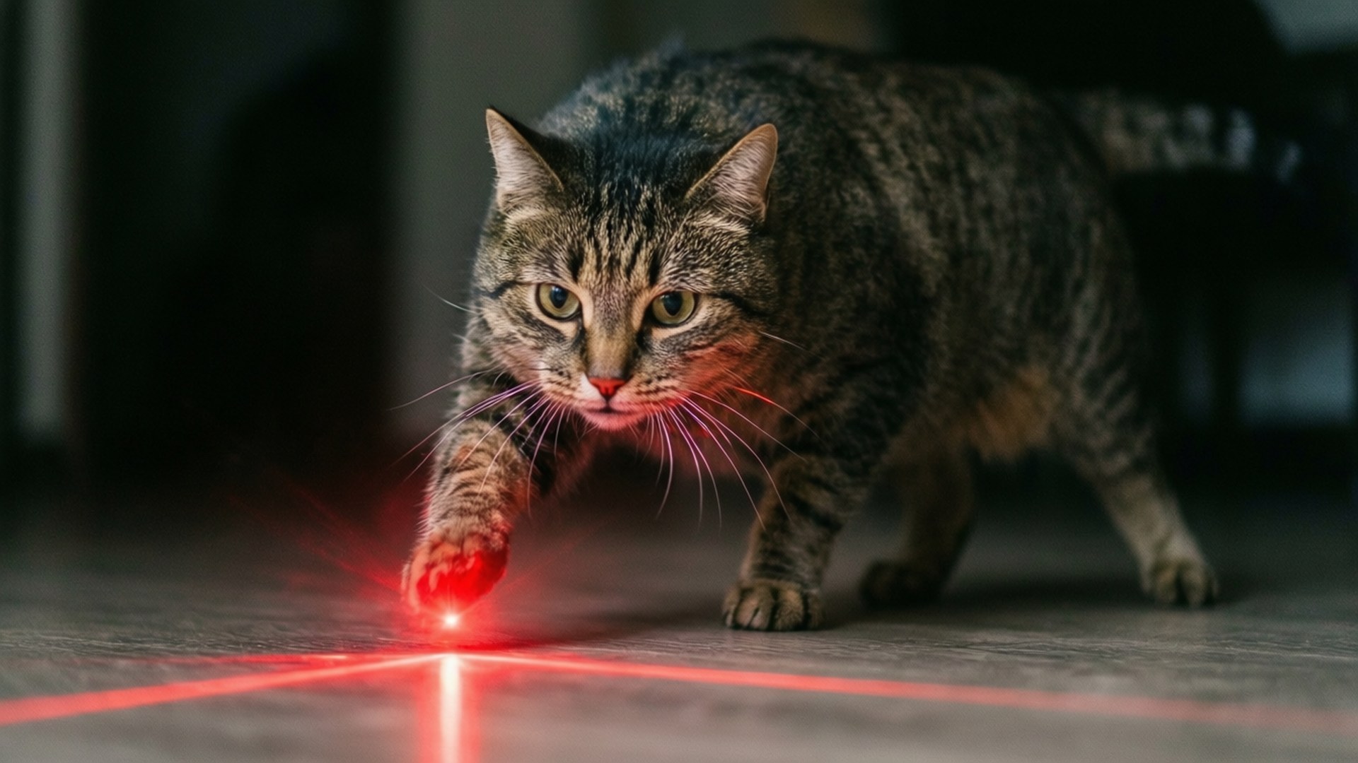 Goana după punctul laser Fundal