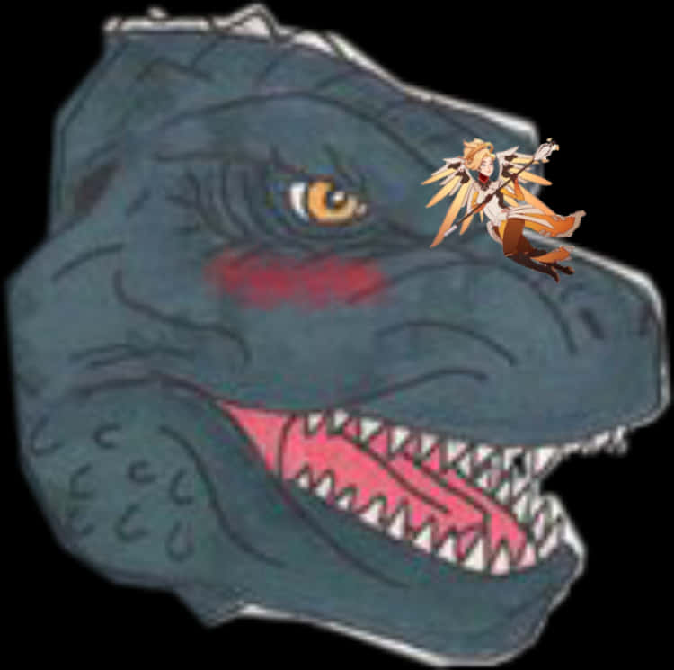 Godzilla animat și crossover cu personaje Fundal