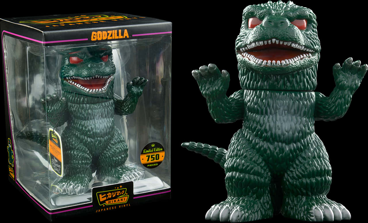 Godzilla Figura Ediție Limitată Fundal
