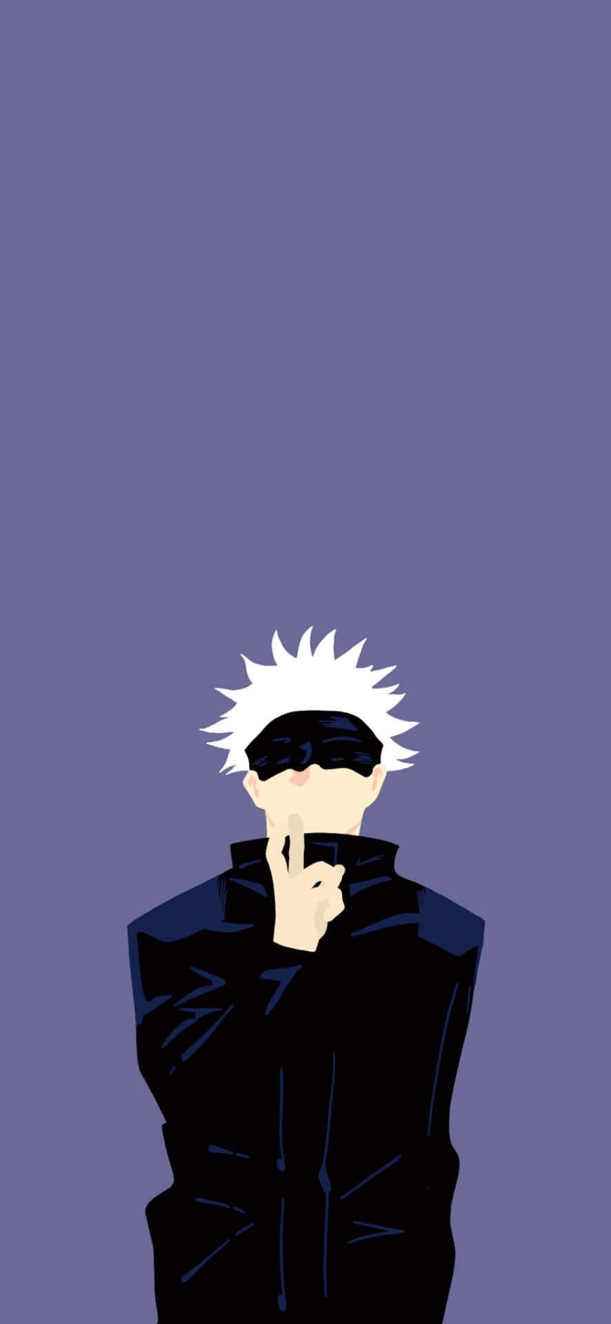 Gojo Satoru Anime Minimalist Fundal