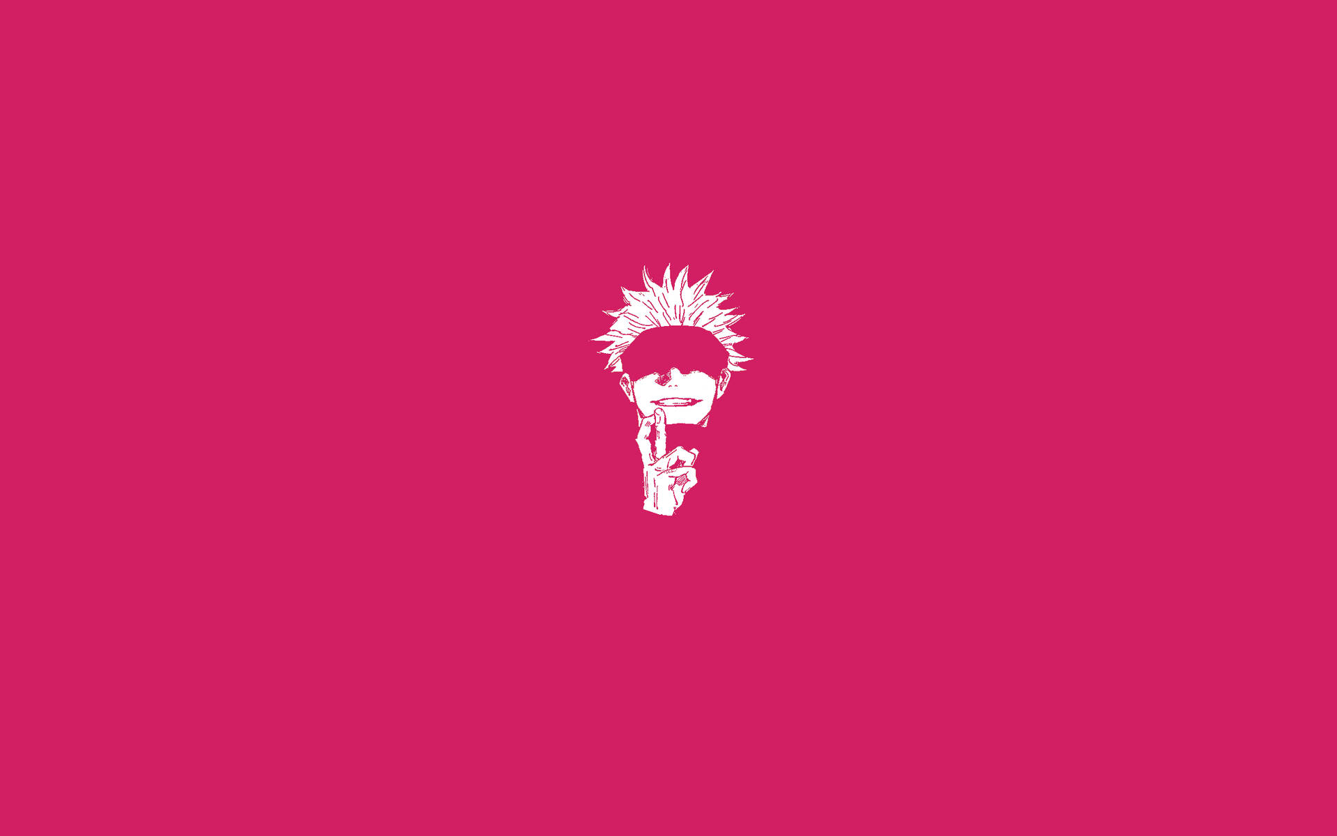 Gojo Satoru roz artă vectorială wallpaper Jujutsu Kaisen