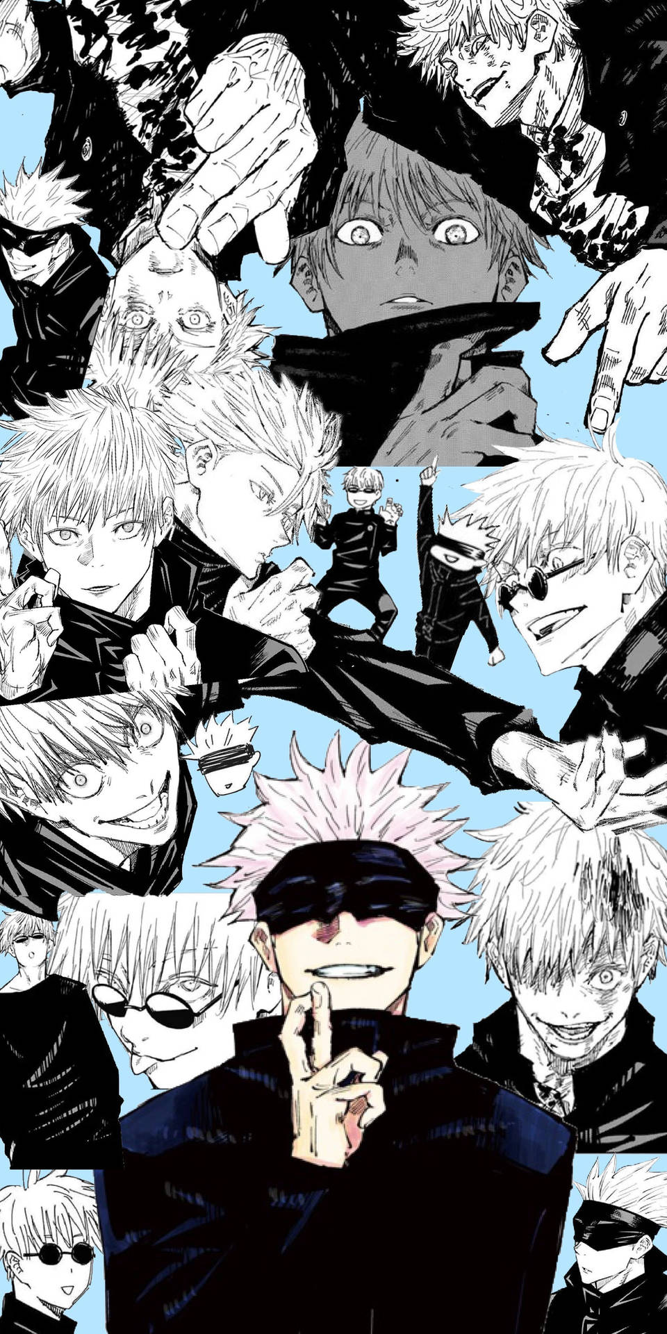 Gojo Satoru artă manga Jujutsu Kaisen wallpaper