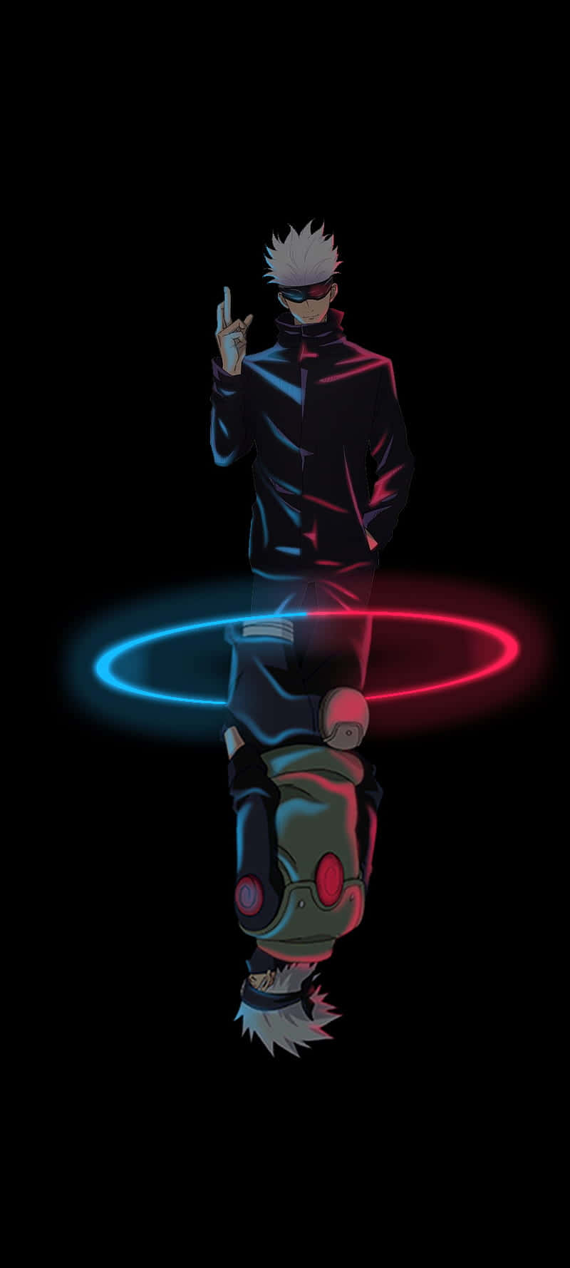 Goju Saturo și Hatake Kakashi Estetică Întunecată Anime Pfp Fundal