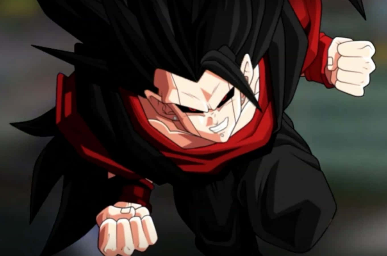 Goku Black dezlănțuindu-și puterea copleșitoare Fundal