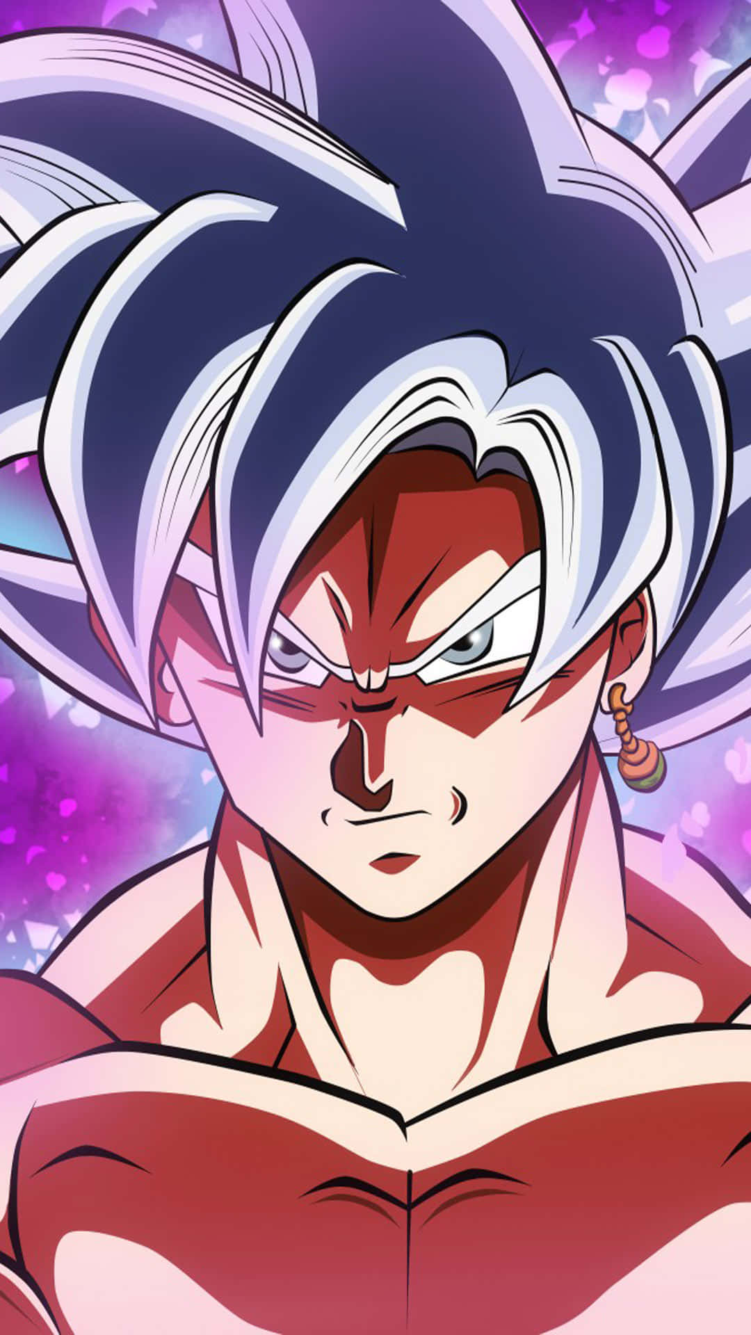 Goku Black intens în acțiune Fundal