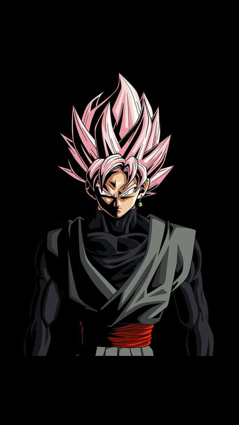 Goku Black Intens într-o Poză Dramatică Fundal