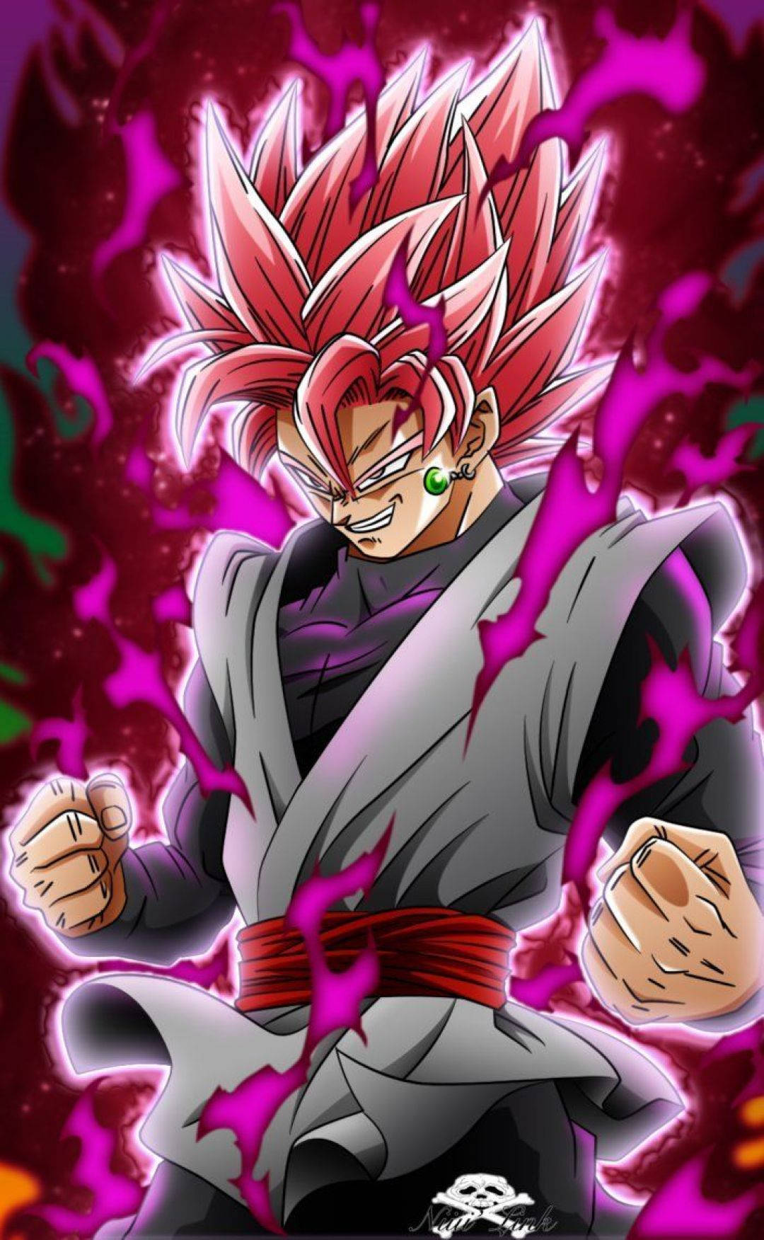 Goku Black pentru iPhone Fundal
