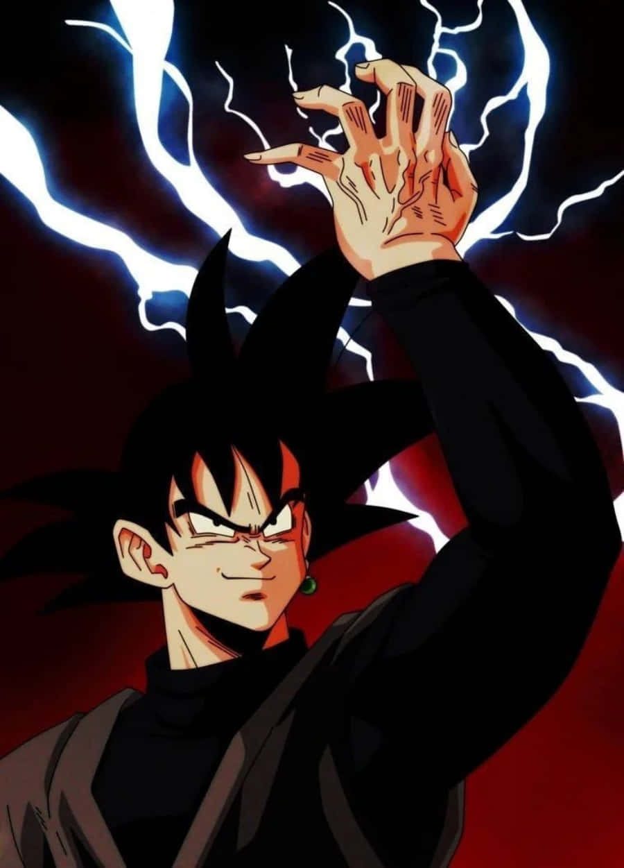 Goku Black se transformă în Super Saiyan Rose Fundal