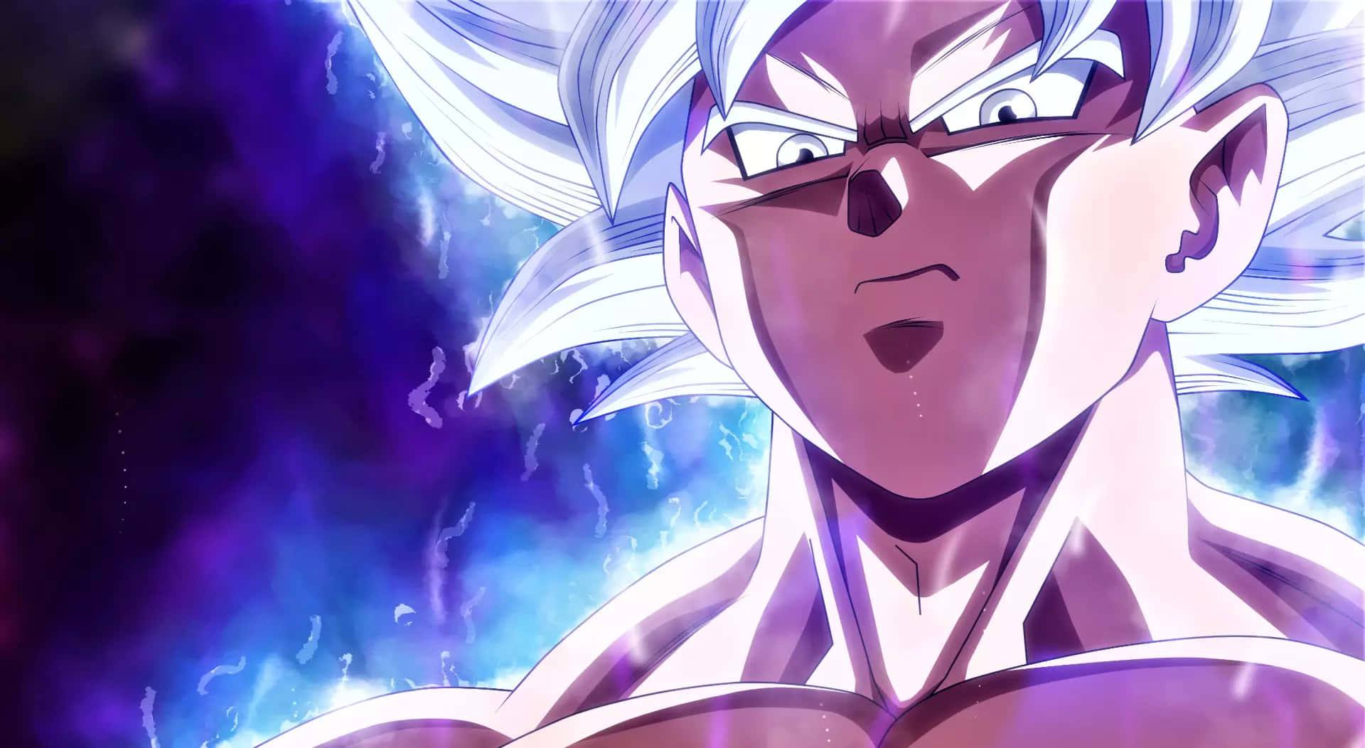 Goku cu părul alb Dragon Ball Super Imagine Fundal