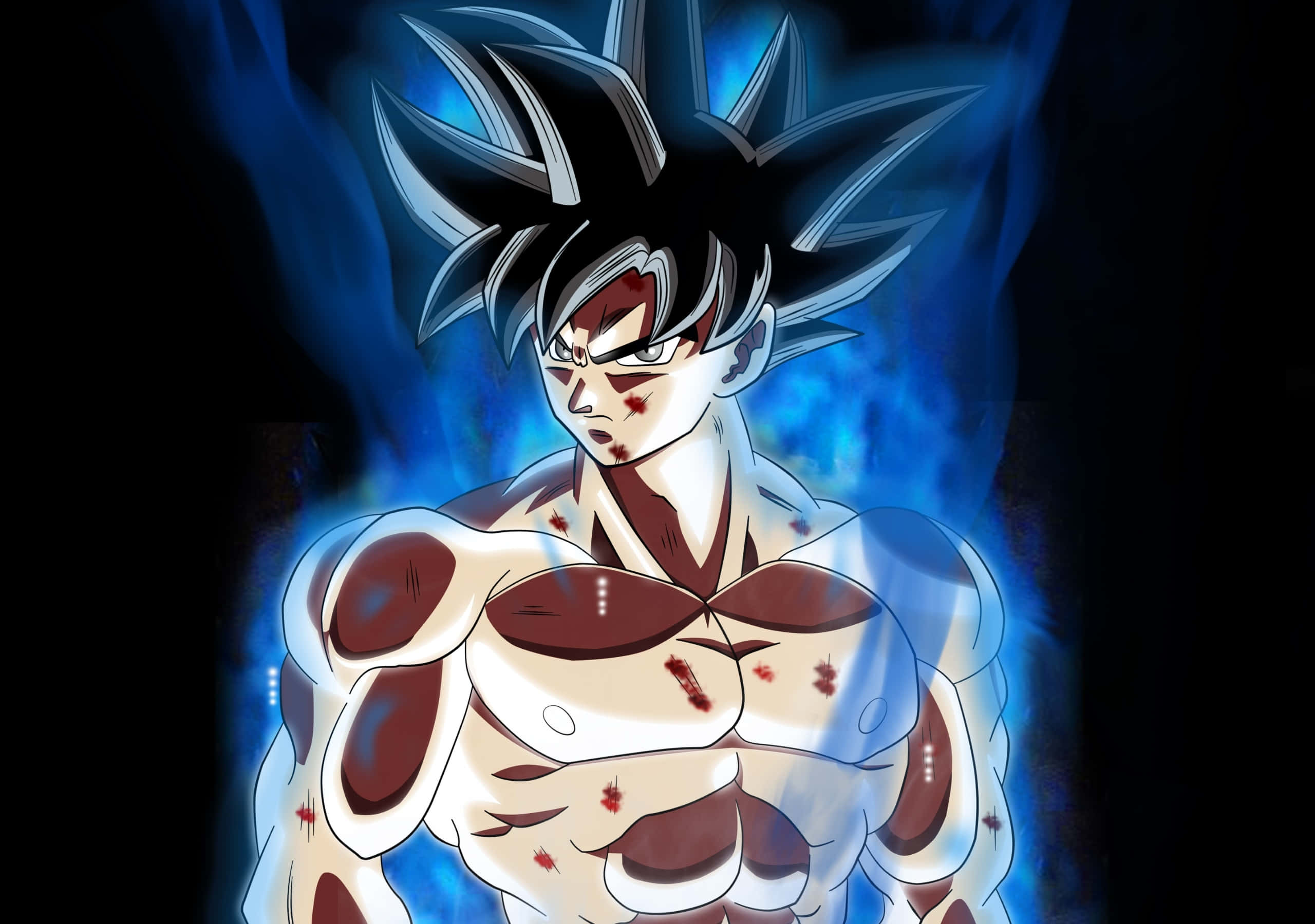 Goku dezlănțuindu-și Ultra Instinct Fundal
