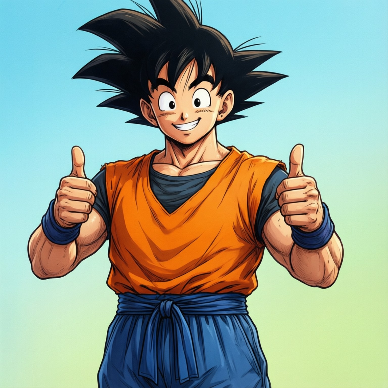 Goku fericit Fundal