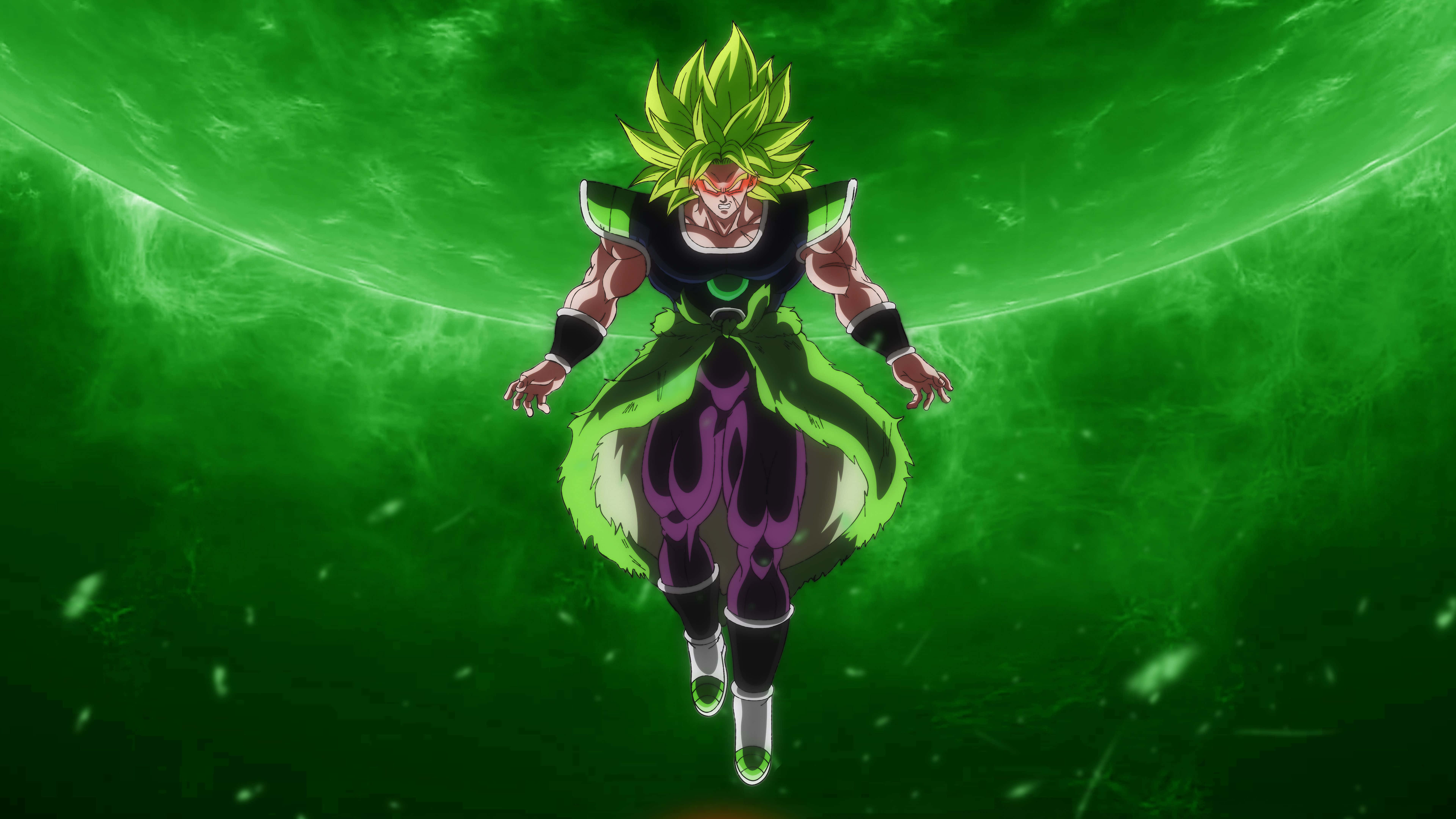 Goku, Frieza și Vegeta se pregătesc de luptă în „Dragon Ball Super Broly”. Fundal