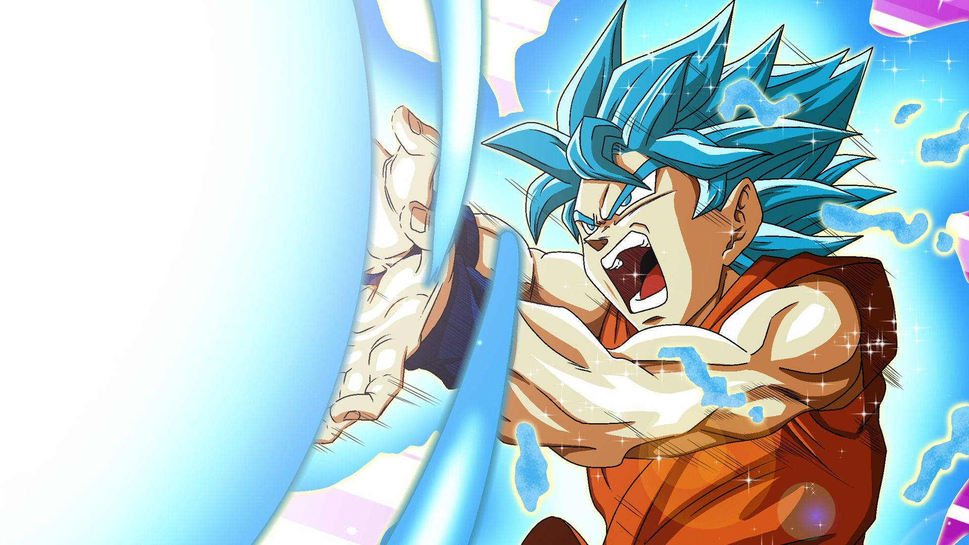 Goku încărcând un Kamehameha! Fundal