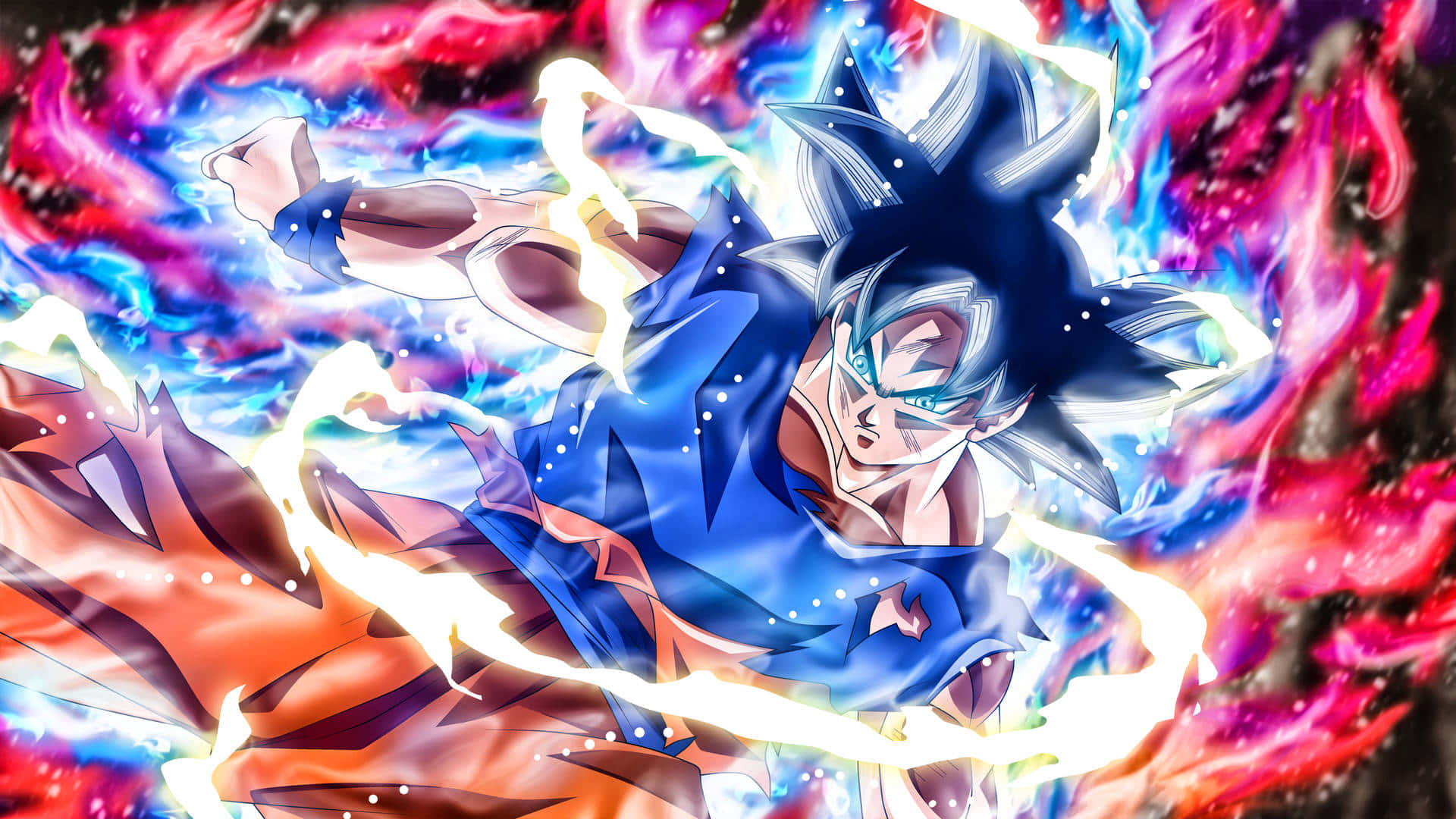 Goku își dezlănțuie puterea Ultra Instinct! Fundal