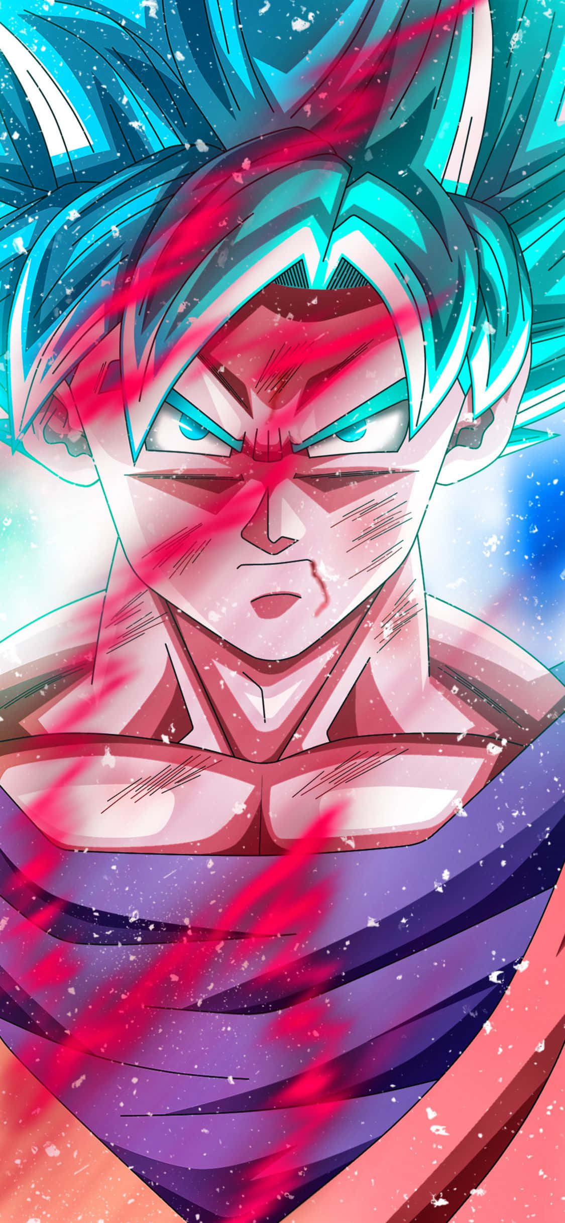 Goku Kaio Ken Dragon Ball Super iPhone Fundal