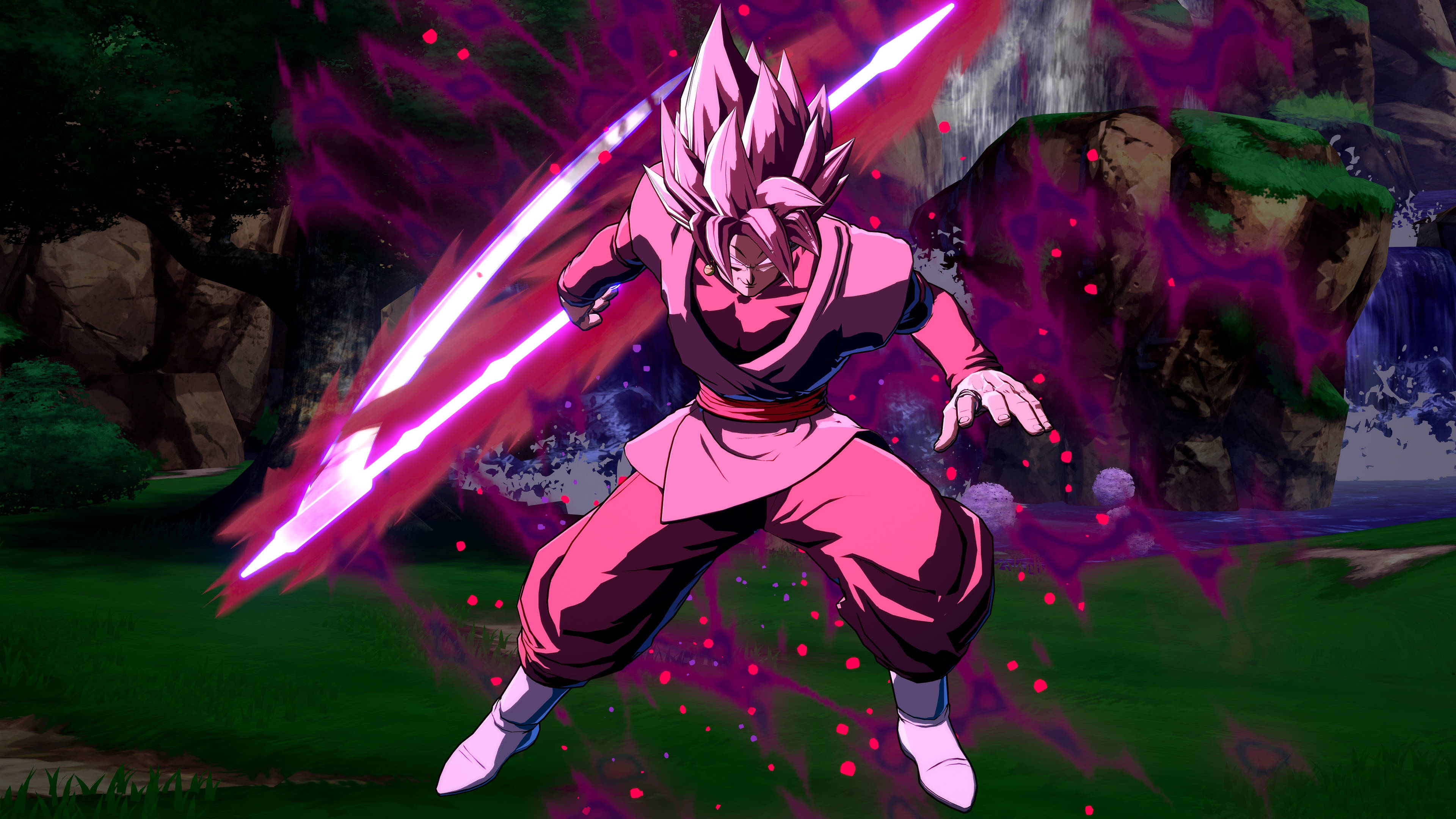 Goku Negru cu Cosoare Mortale Fundal