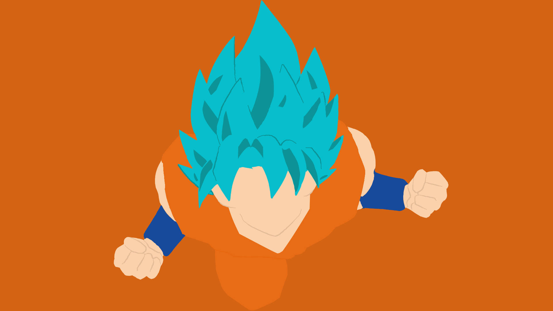 Goku pregătit și gata de luptă Fundal
