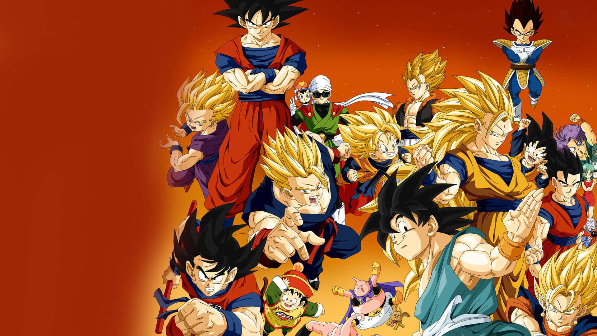 Goku se luptă cu Beerus, Zeul Distrugerii, în Dragon Ball Super Fundal