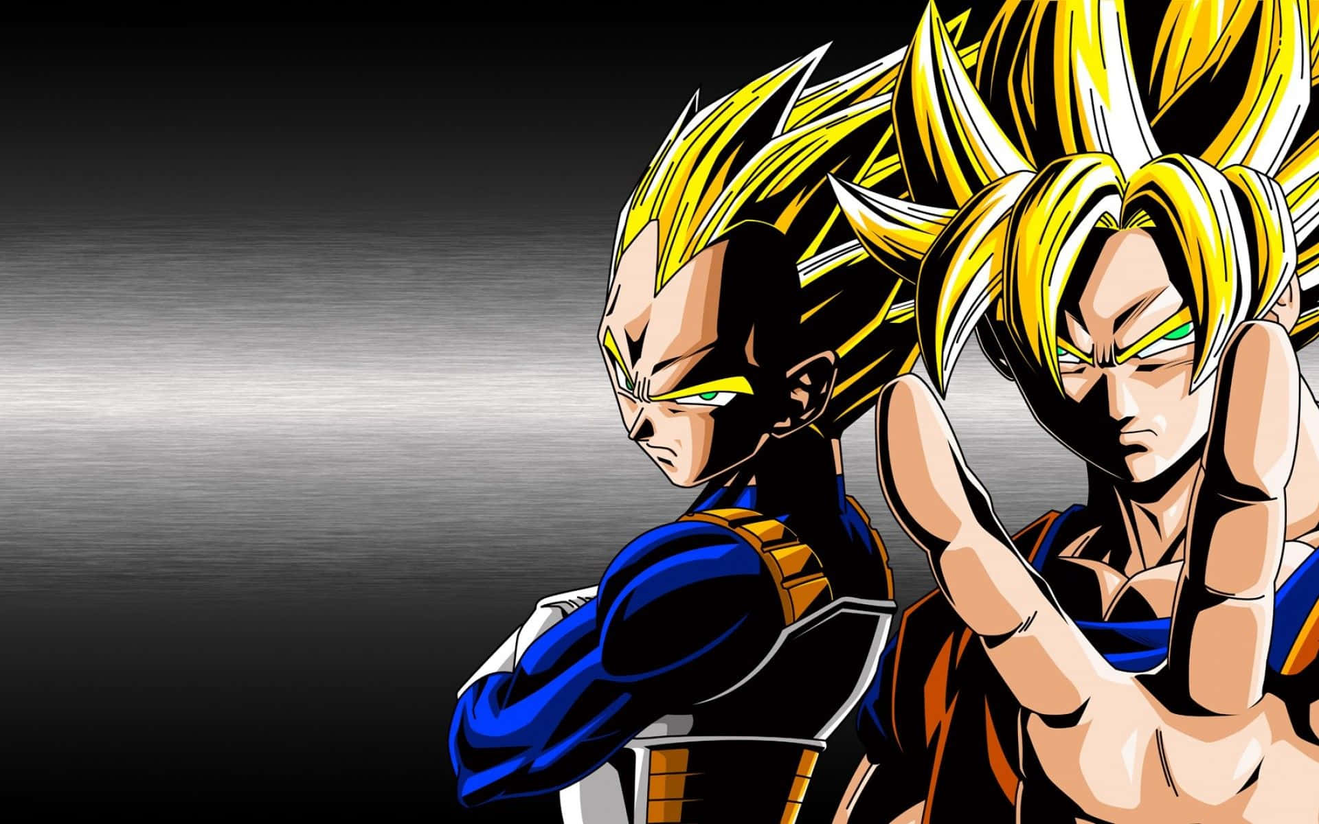 Goku și Vegeta Dragon Ball Z Gradient Fundal
