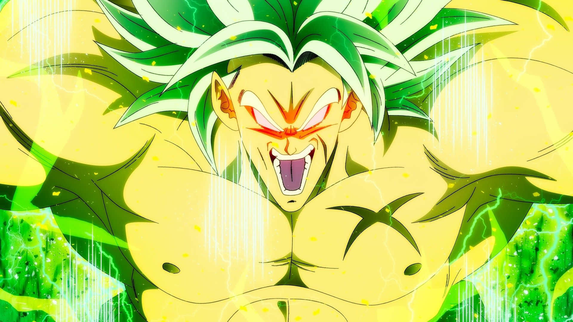Goku și Vegeta se unesc ca Super Saiyeni puternici pentru a înfrunta răufăcătorul în Dragon Ball Super Broly Fundal