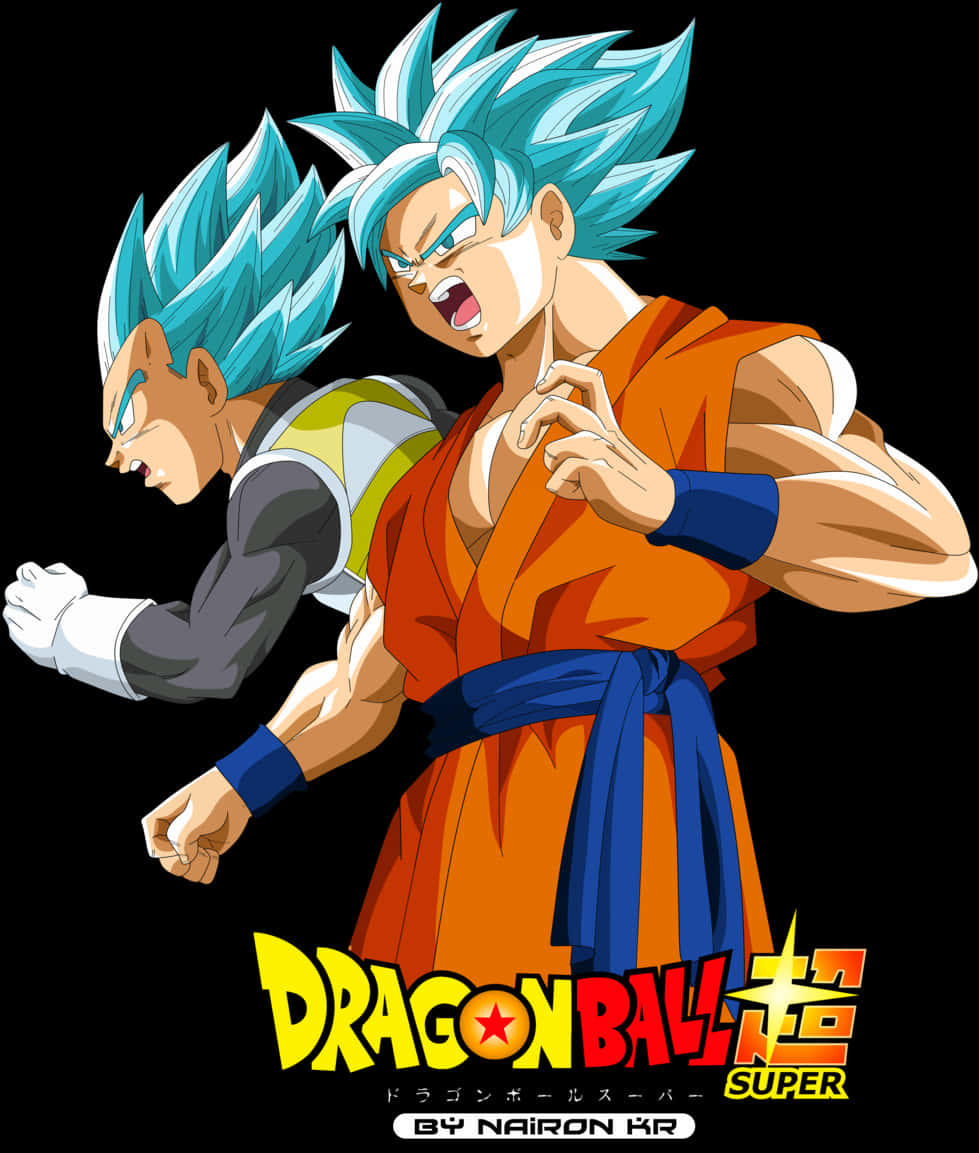 Goku și Vegeta Super Saiyan Blue Dragon Ball Super Fundal
