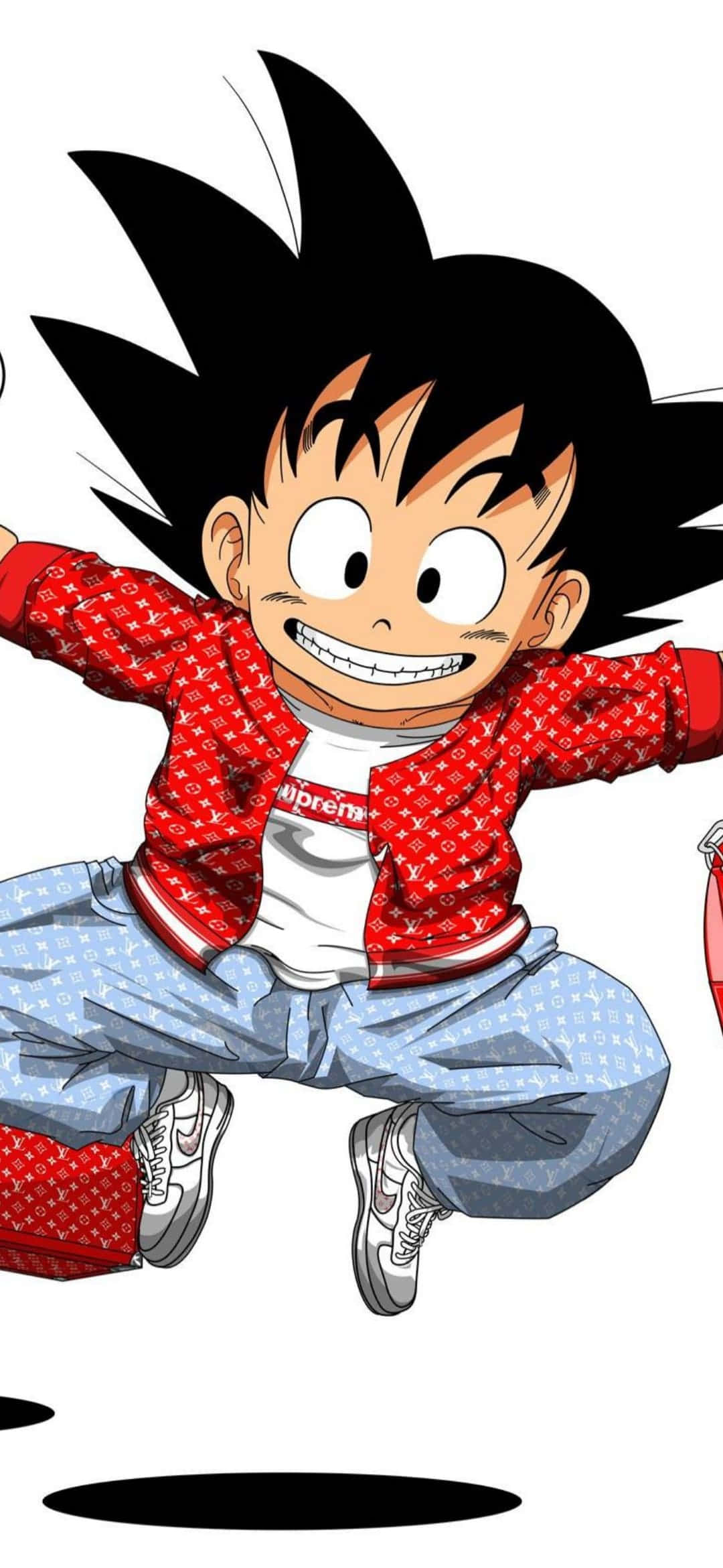 Goku Supreme Săritor Drăguț Fundal