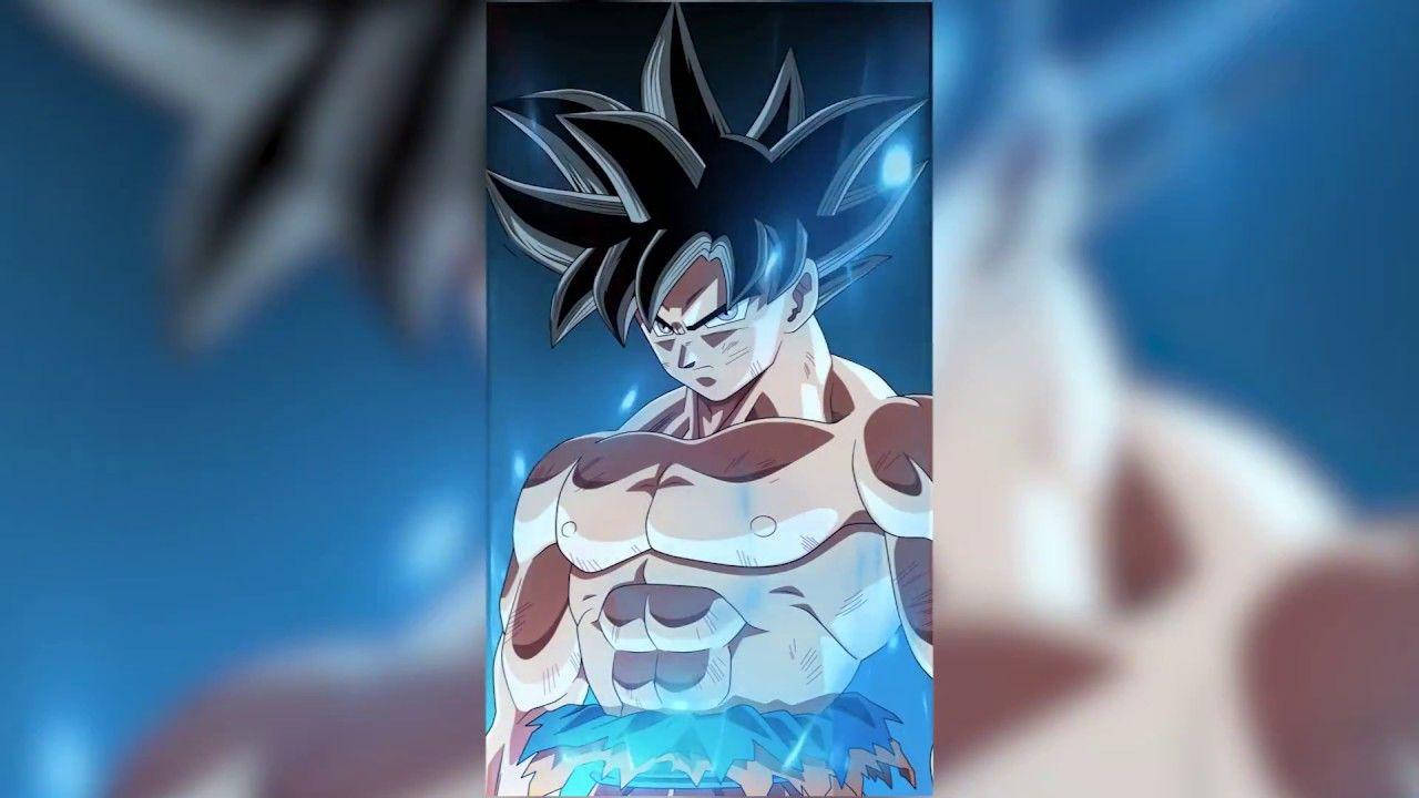 Goku Ultra Instinct Fără Tricou în Cețos Fundal