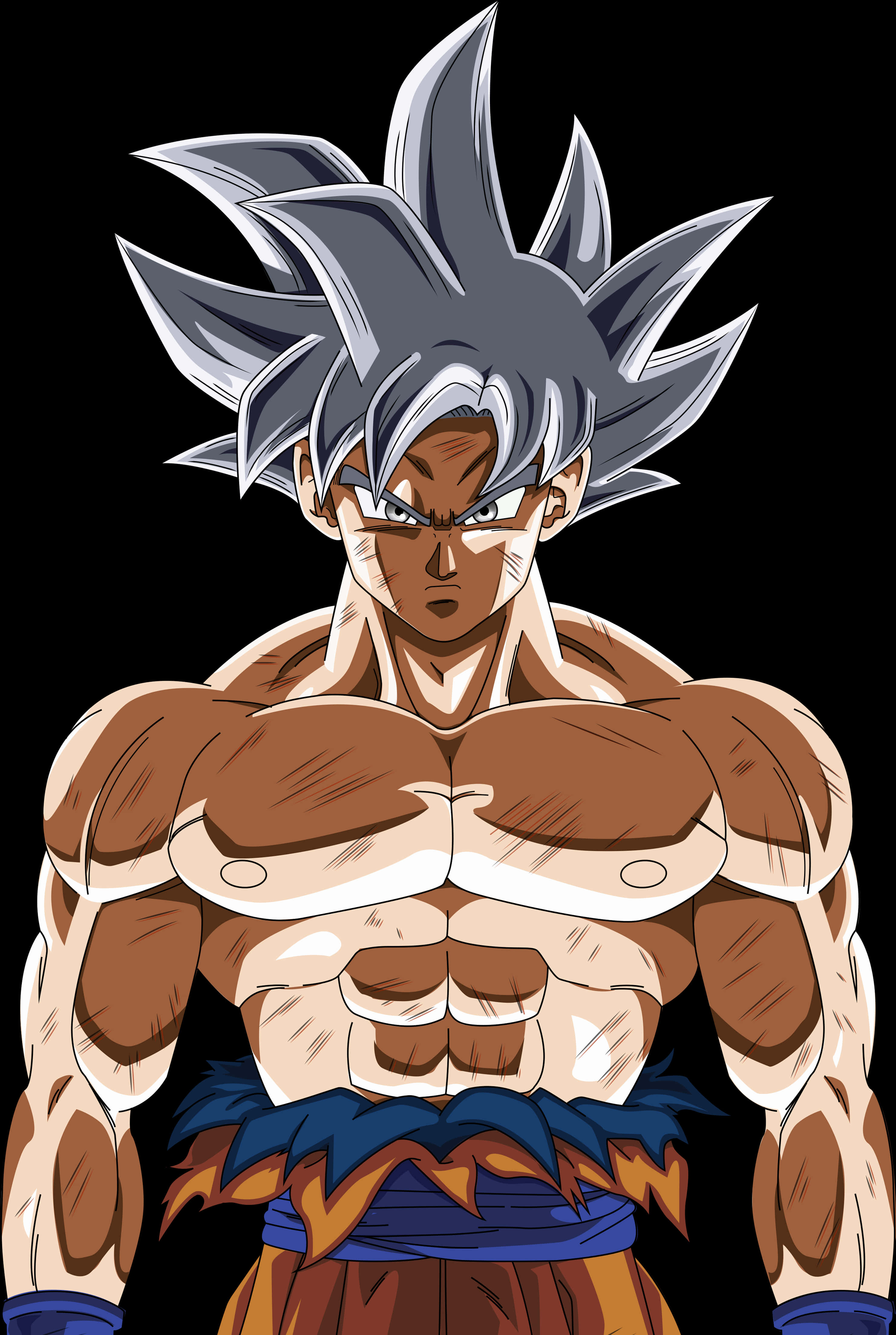 Goku Ultra Instinct în Poată de Putere Fundal