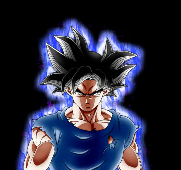 Goku Ultra Instinct în Transformare Fundal