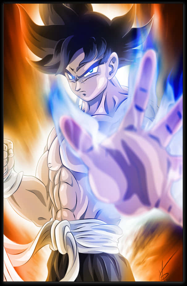 Goku Ultra Instinct Power Up Fundal